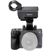 Sony FX30 Cinema Camera with Handle – compact Super 35 cinema camera featuring 4K recording, advanced autofocus, and detachable top handle for pro video production.