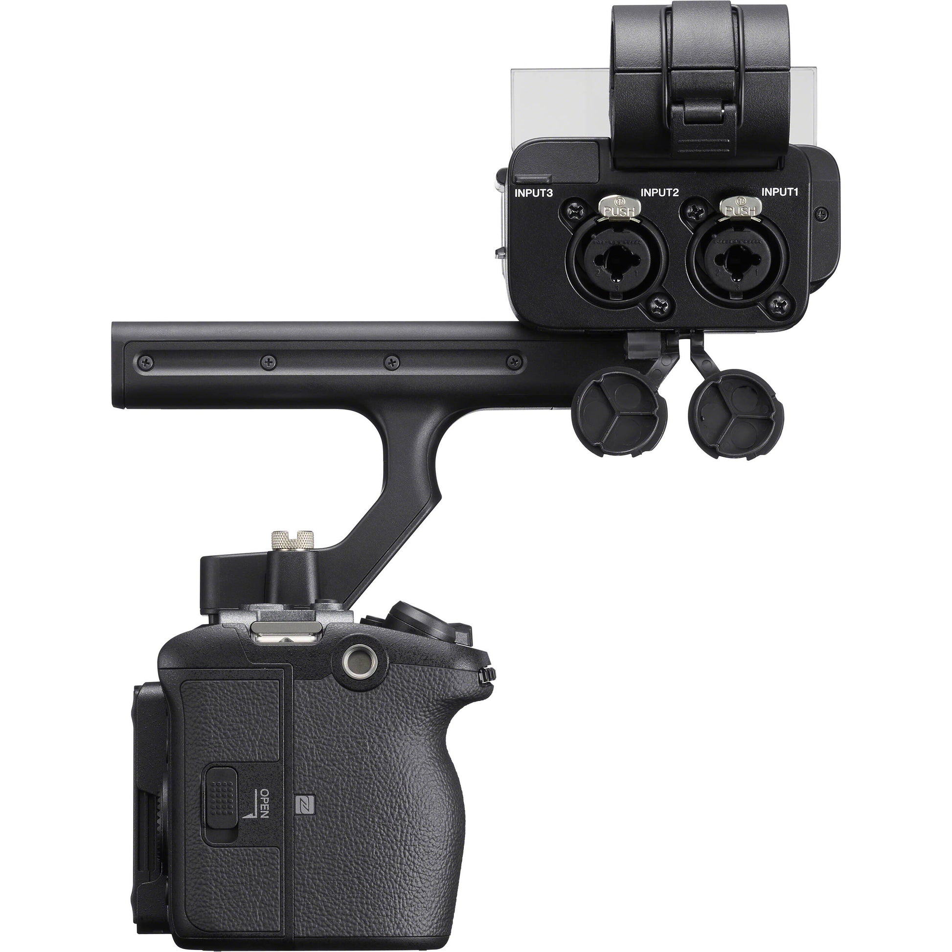 Sony FX3A full-frame cinema camera, 12.1MP sensor, 4K 120fps, 16-bit RAW output, modular design for professional filmmaking.