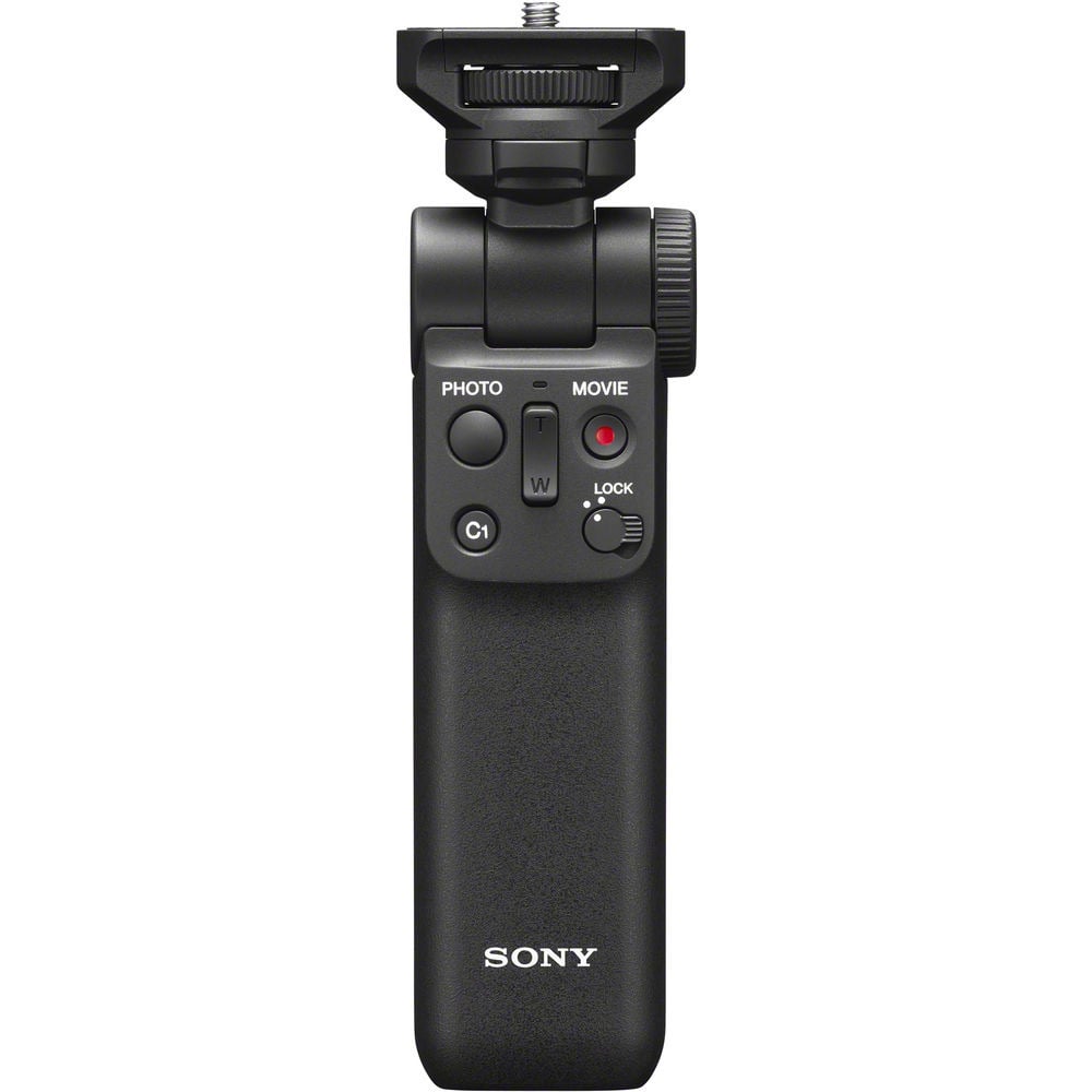 Improve shooting stability with Sony GP-VPT2BT Wireless Shooting Grip. Handheld camera shooting at its best with this wireless camera control grip and tripod.