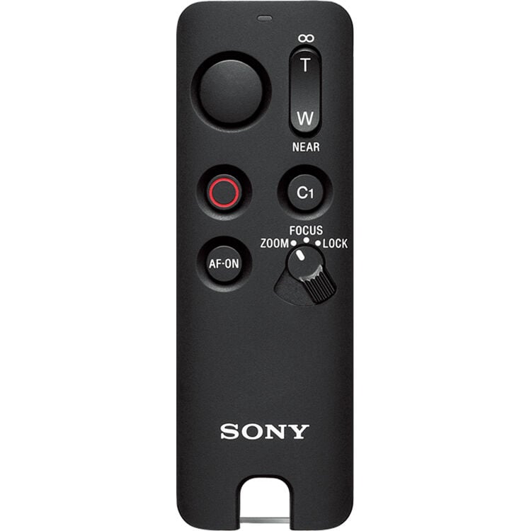 Sony GP-VPT3 multi-function shooting grip with detachable Bluetooth remote commander, converts to mini tripod, supports cameras up to 1.5 kg, 10m wireless remote control range, ergonomic design, tilt and swivel head for selfie or outward shots, dust and moisture resistant.
