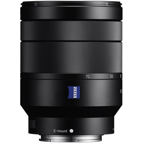 Sony Vario-Tessar T FE 24-70mm f/4 ZA OSS Lens – versatile full-frame Zeiss standard zoom with constant f/4 aperture, sharp optics, and Optical SteadyShot for everyday and travel photography.