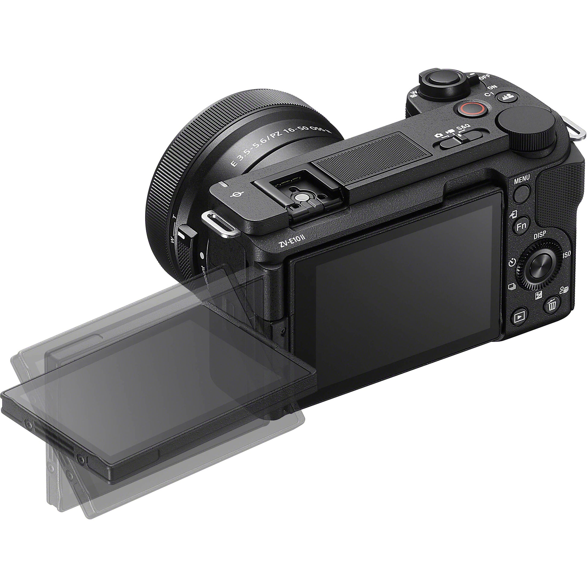 Sony ZV-E10 II with 16-50mm lens, 4K mirrorless camera.