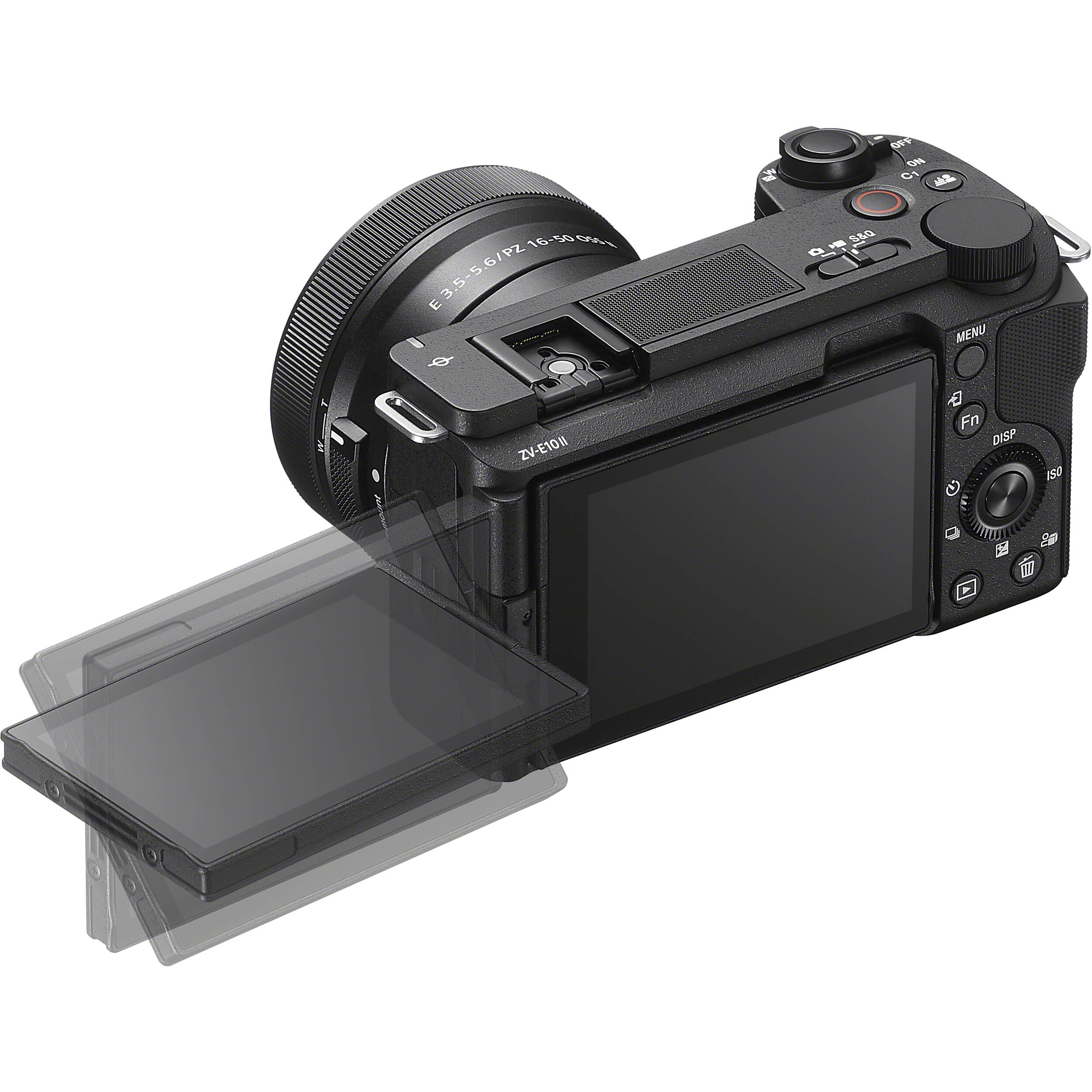 Sony ZV-E10 II with 16-50mm lens, 4K mirrorless camera.