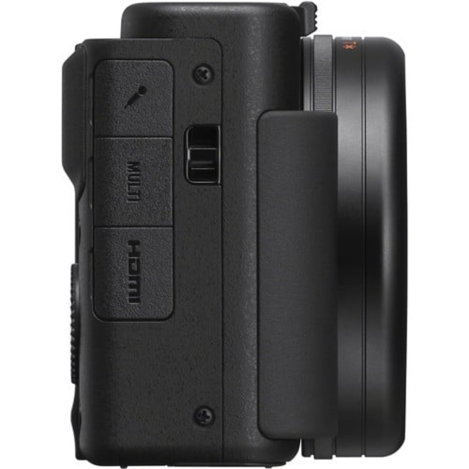 Sony ZV-1 has everything you need to get vlogging. Features a vari-angle touch screen, selfie grip, recording lamp and quality built-in mic with a windscreen.