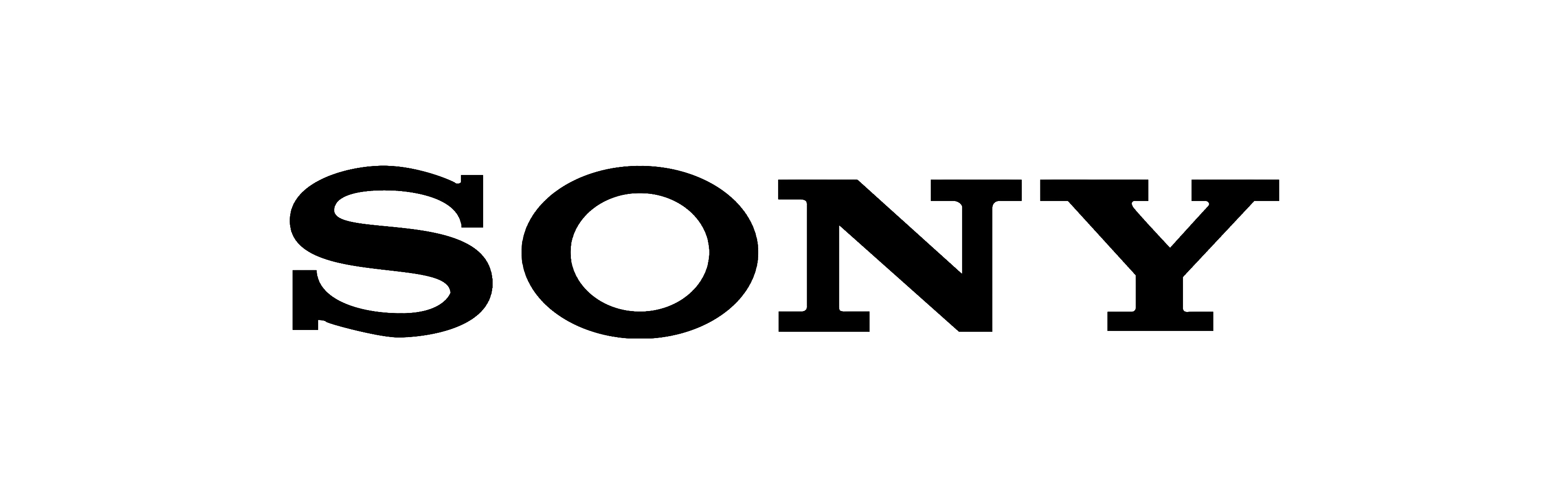 Sony logo in black on a white background