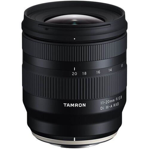Tamron 11-20mm f/2.8 Di III-A RXD Lens for Fujifilm X – fast ultra-wide zoom with constant f/2.8 aperture, smooth RXD autofocus, and lightweight build, perfect for travel, landscapes, and vlogging.