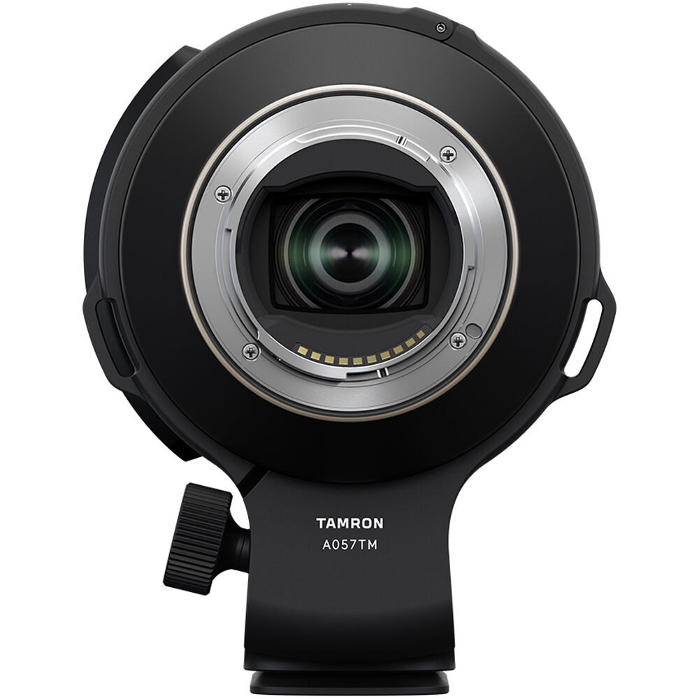 Tamron lens on a white background