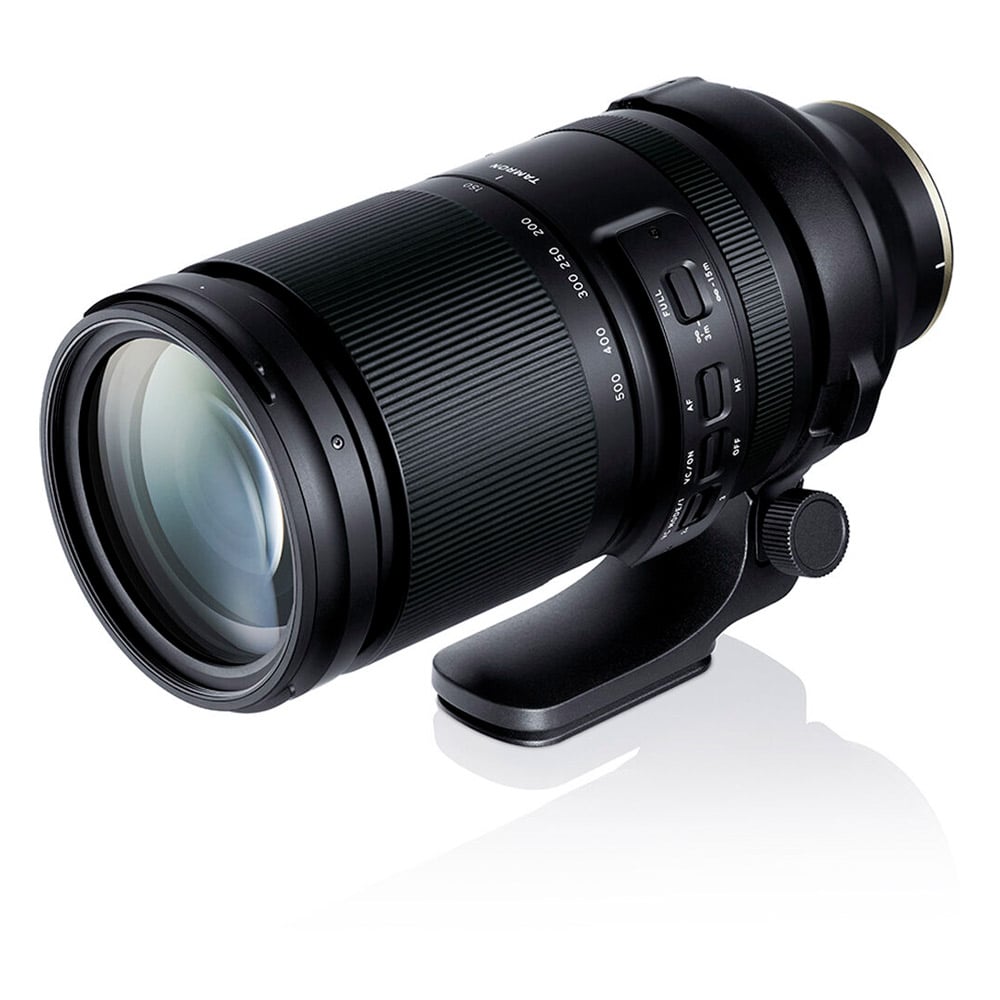 Camera lens on a white background