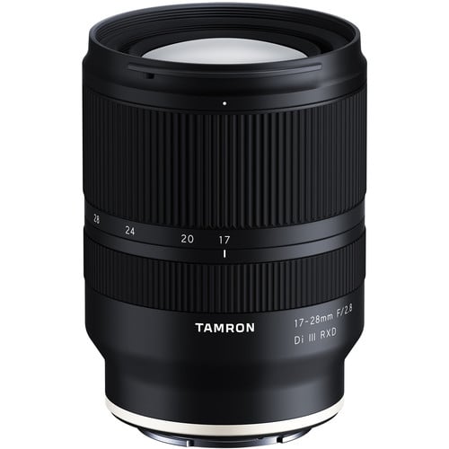 Tamron 17-28mm f/2.8 Di III RXD Lens for Sony E – compact ultra-wide zoom with constant f/2.8 aperture, fast RXD autofocus, and high-quality optics for landscapes, architecture, and creative wide-angle photography.