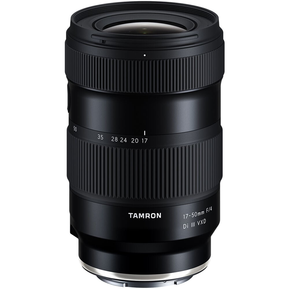 Tamron 17-50mm f/4 Di III VXD Lens (Sony E) – versatile standard zoom with constant f/4 aperture, fast VXD autofocus, and compact design, perfect for everyday photography and travel.