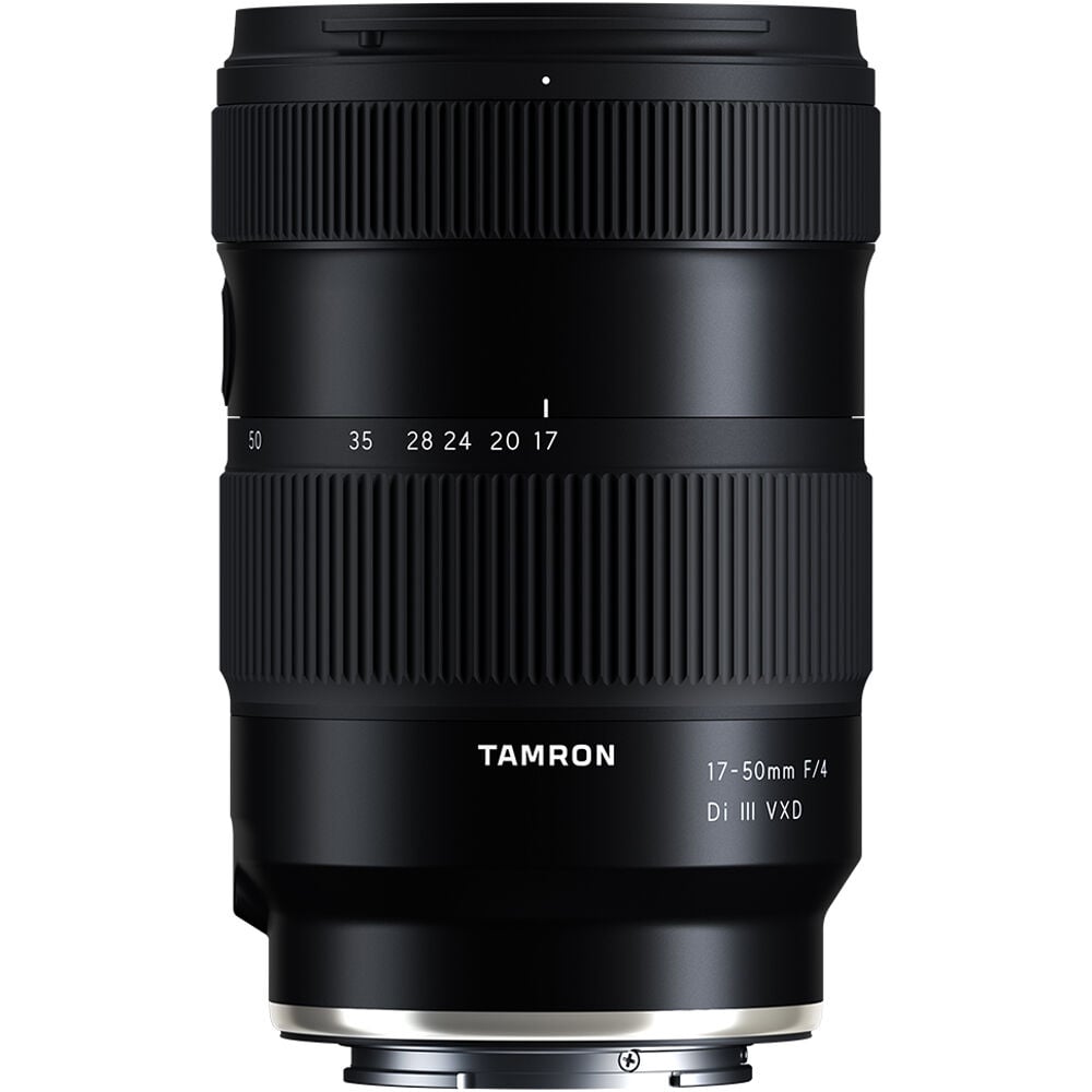 Tamron 17-50mm f/4 Di III VXD Lens (Sony E) – versatile standard zoom with constant f/4 aperture, fast VXD autofocus, and compact design, perfect for everyday photography and travel.