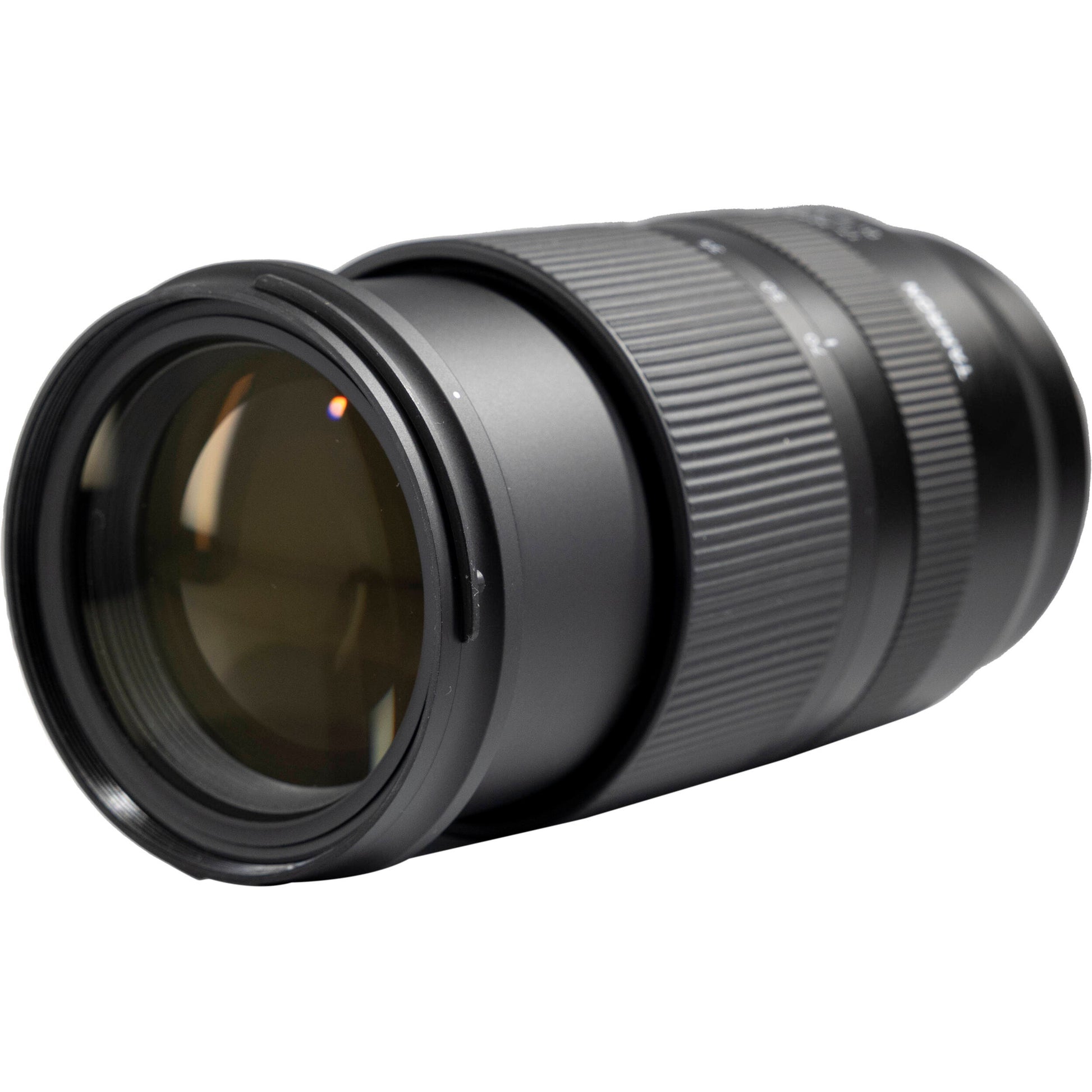 Camera lens on a white background