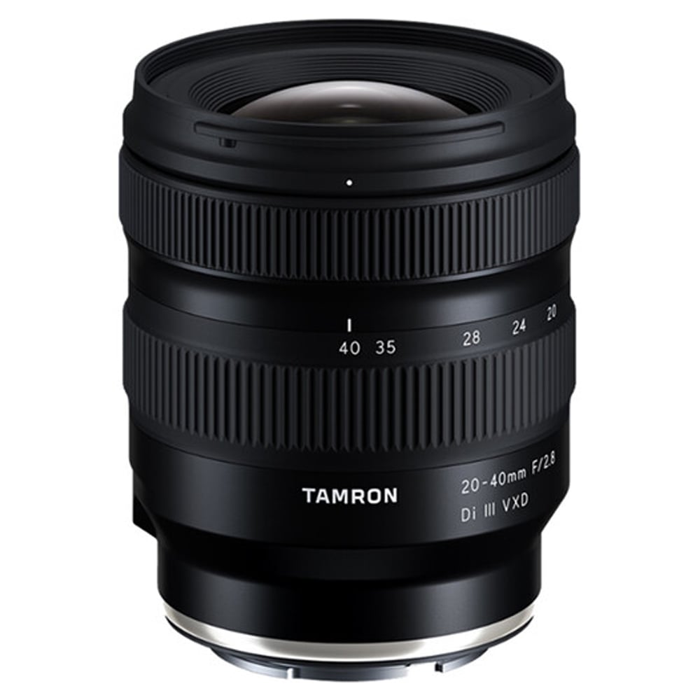 Tamron 20-40mm f/2.8 Di III VXD Lens for Sony E – ultra-compact wide-to-standard zoom with bright f/2.8 aperture, fast VXD autofocus, and excellent sharpness for photo and video.
