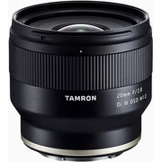 Tamron 20mm f/2.8 Di III OSD M1:2 Lens for Sony E – compact wide-angle prime with 1:2 macro capability, quiet OSD AF, and lightweight design for everyday creativity.