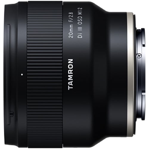 Tamron 20mm f/2.8 Di III OSD M1:2 Lens for Sony E – compact wide-angle prime with 1:2 macro capability, quiet OSD AF, and lightweight design for everyday creativity.