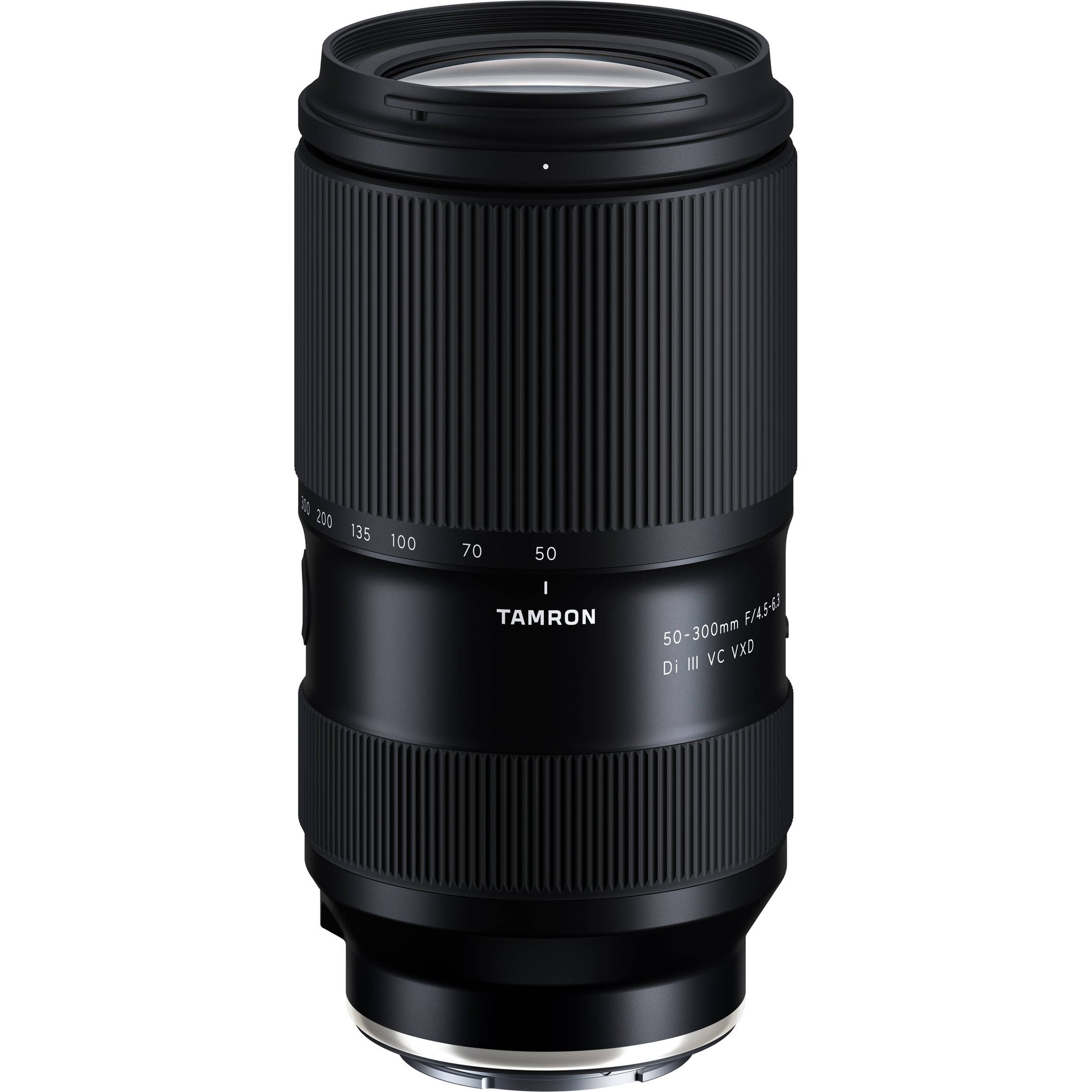 Tamron 50-300mm f/4.5-6.3 Di III VC VXD Lens for Sony E – versatile telephoto zoom with VC stabilization, fast VXD focusing, and a compact build for action, wildlife, and travel.