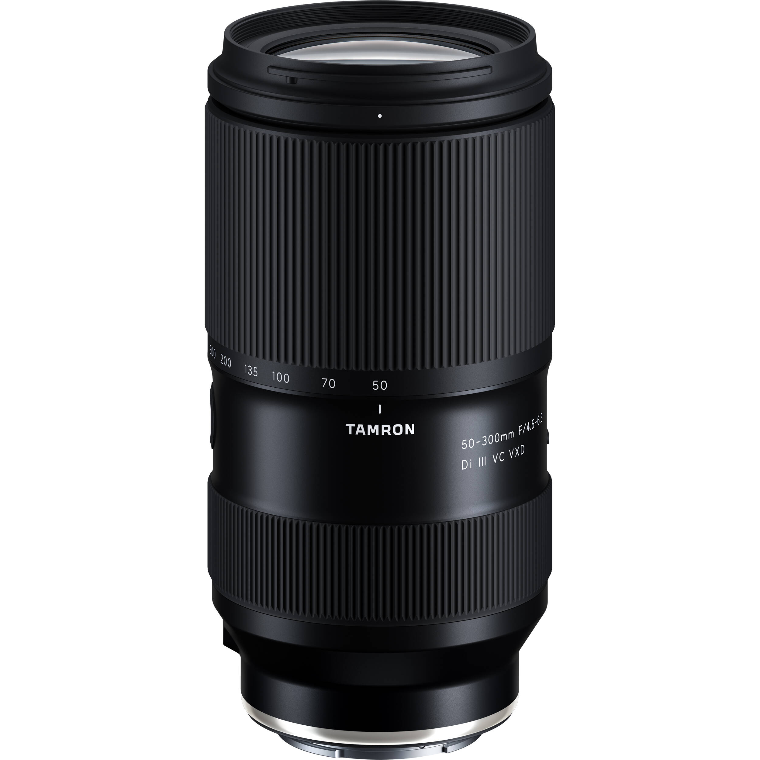 Tamron 50-300mm f/4.5-6.3 Di III VC VXD Lens for Sony E – versatile telephoto zoom with VC stabilization, fast VXD focusing, and a compact build for action, wildlife, and travel.
