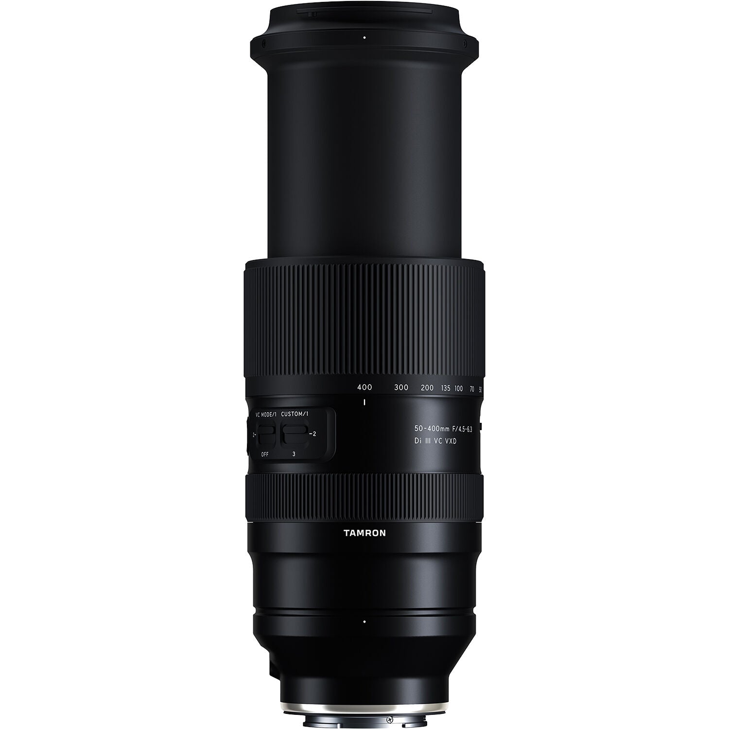 Tamron 50-400mm f/4.5-6.3 Di III VC VXD Lens for Sony E – ultra-telephoto reach in a compact design, with fast VXD autofocus, built-in VC stabilization, and versatile performance for wildlife, sports, and travel.