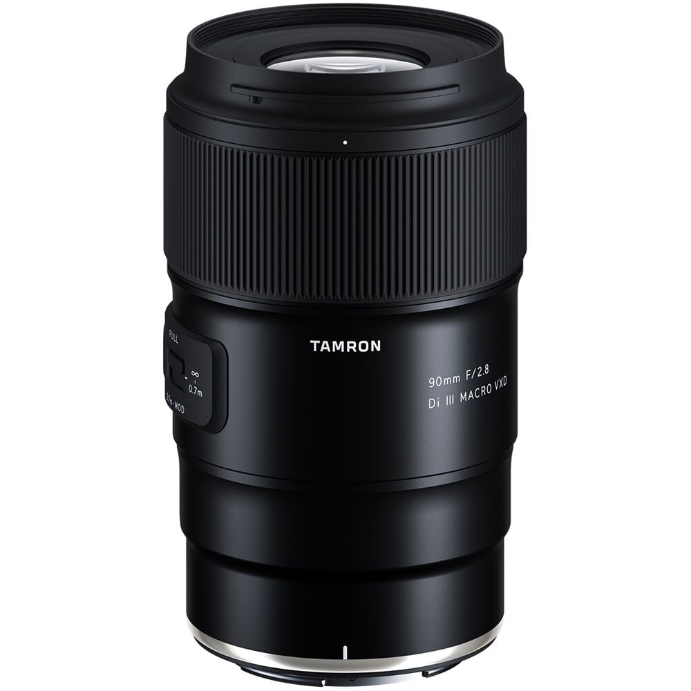 Tamron 90mm f/2.8 Di III VXD Macro Lens for Nikon Z – high-precision 1:1 macro lens with fast autofocus and crisp, detailed close-ups."