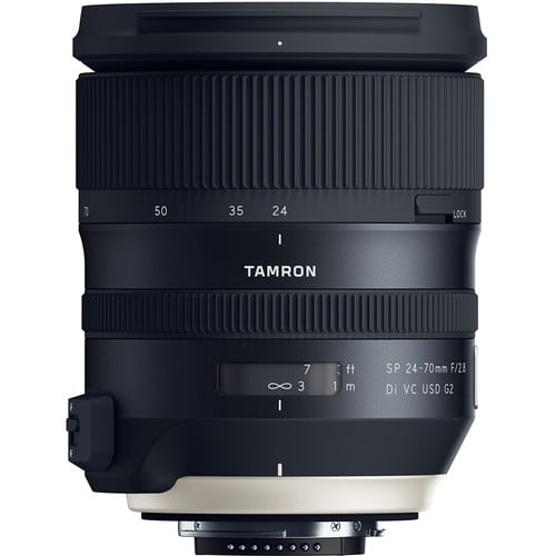 Tamron SP 24–70mm f/2.8 Di VC USD standard zoom lens for Nikon F, ideal for portraits, landscapes, and events.