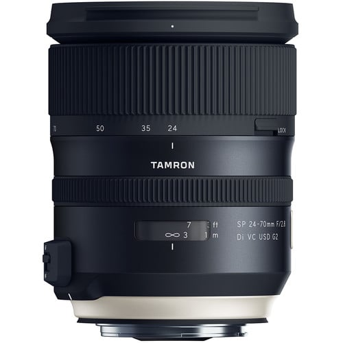 Tamron SP 24–70mm f/2.8 Di VC USD standard zoom lens for Canon EF, ideal for portraits, landscapes, and events.