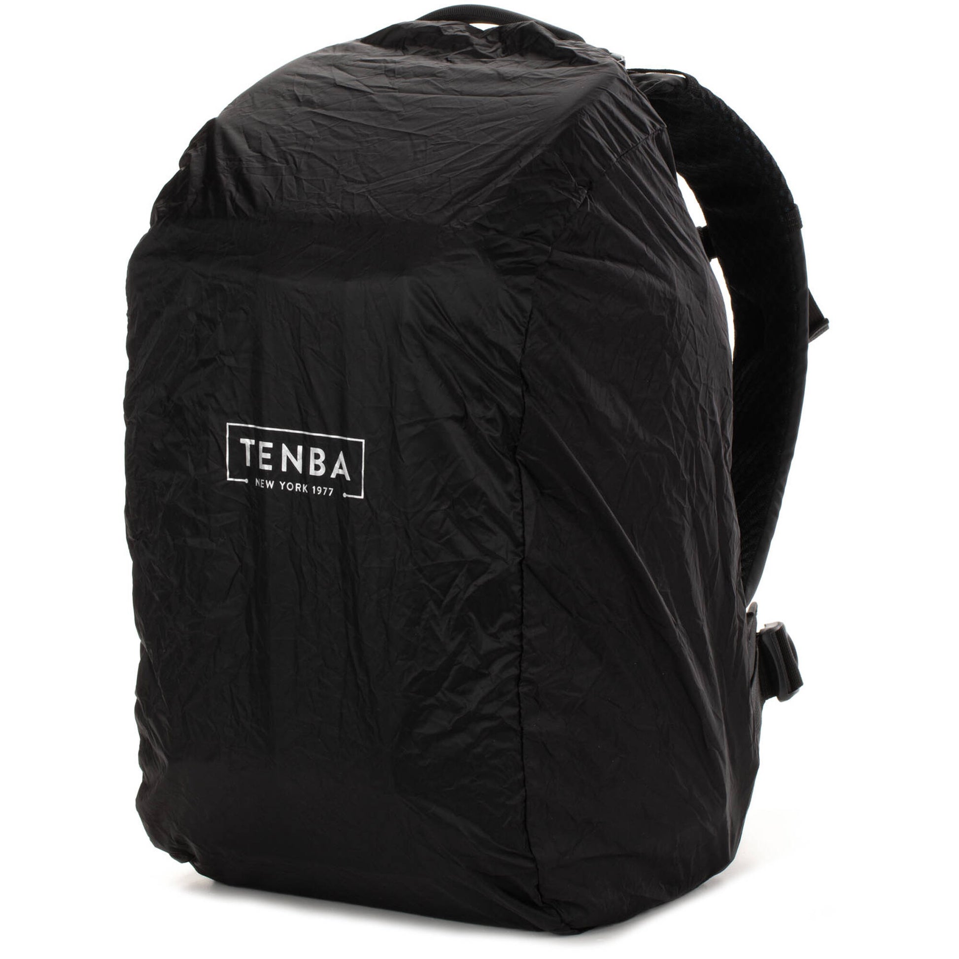 Tenba Axis V2 20L camera backpack with top, side, rear access, laptop/drones storage, MOLLE webbing, and comfy straps.