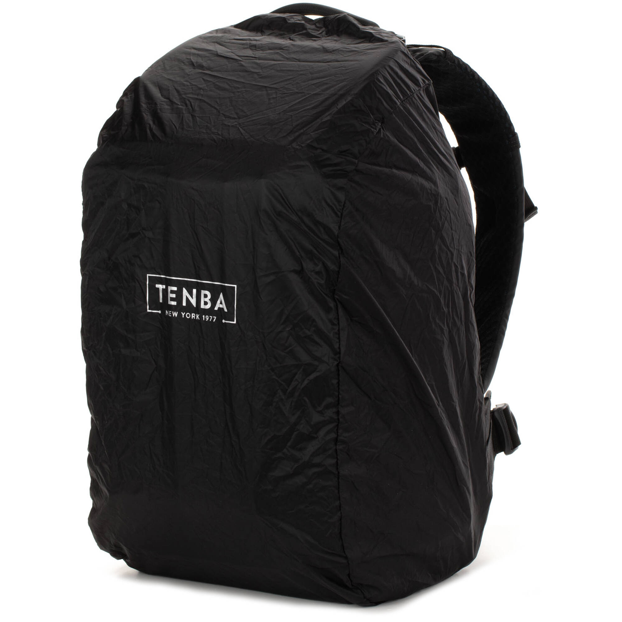 Tenba Axis V2 20L camera backpack with top, side, rear access, laptop/drones storage, MOLLE webbing, and comfy straps.