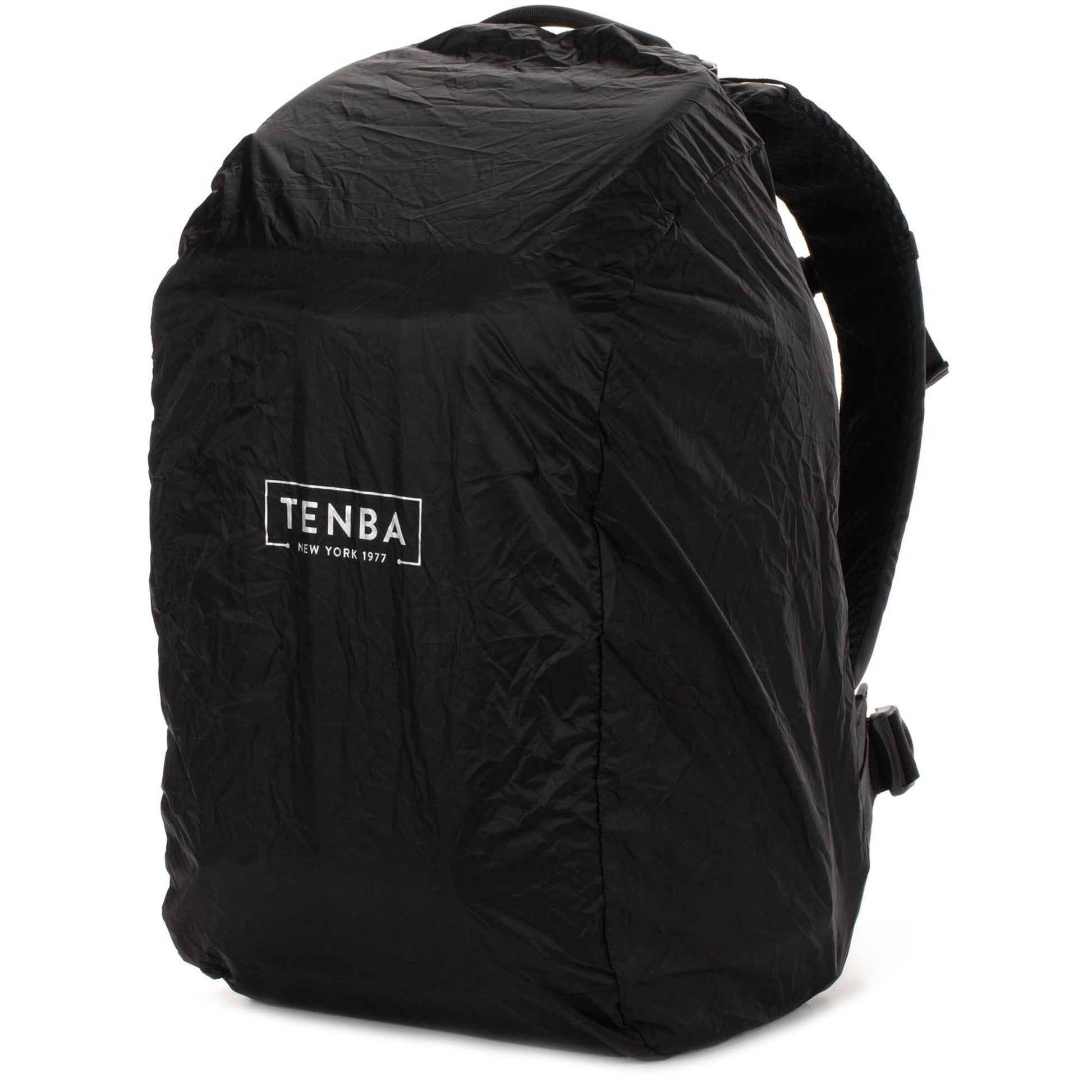 Tenba Axis V2 20L camera backpack with top, side, rear access, laptop/drones storage, MOLLE webbing, and comfy straps.