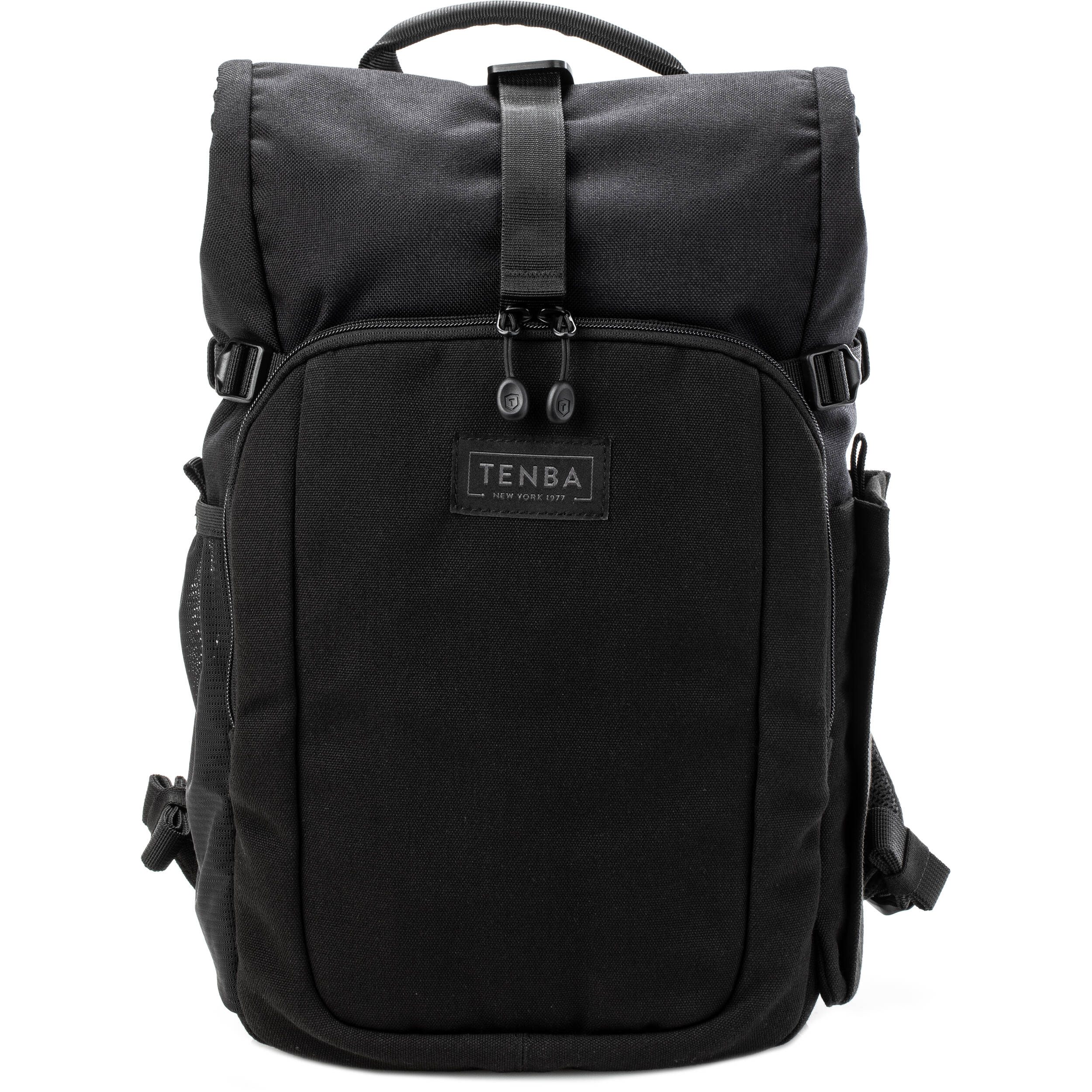 Tenba Fulton V2 16L Backpack in vintage style with rear camera access, rolltop, tripod support, and padded laptop sleeve.