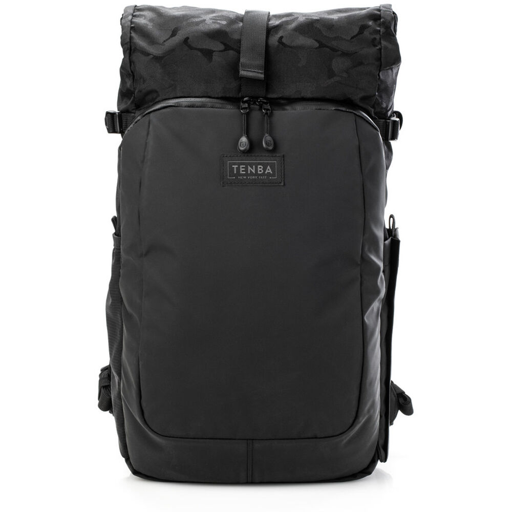 Tenba Fulton V2 16L Backpack in vintage style with rear camera access, rolltop, tripod support, and padded laptop sleeve.