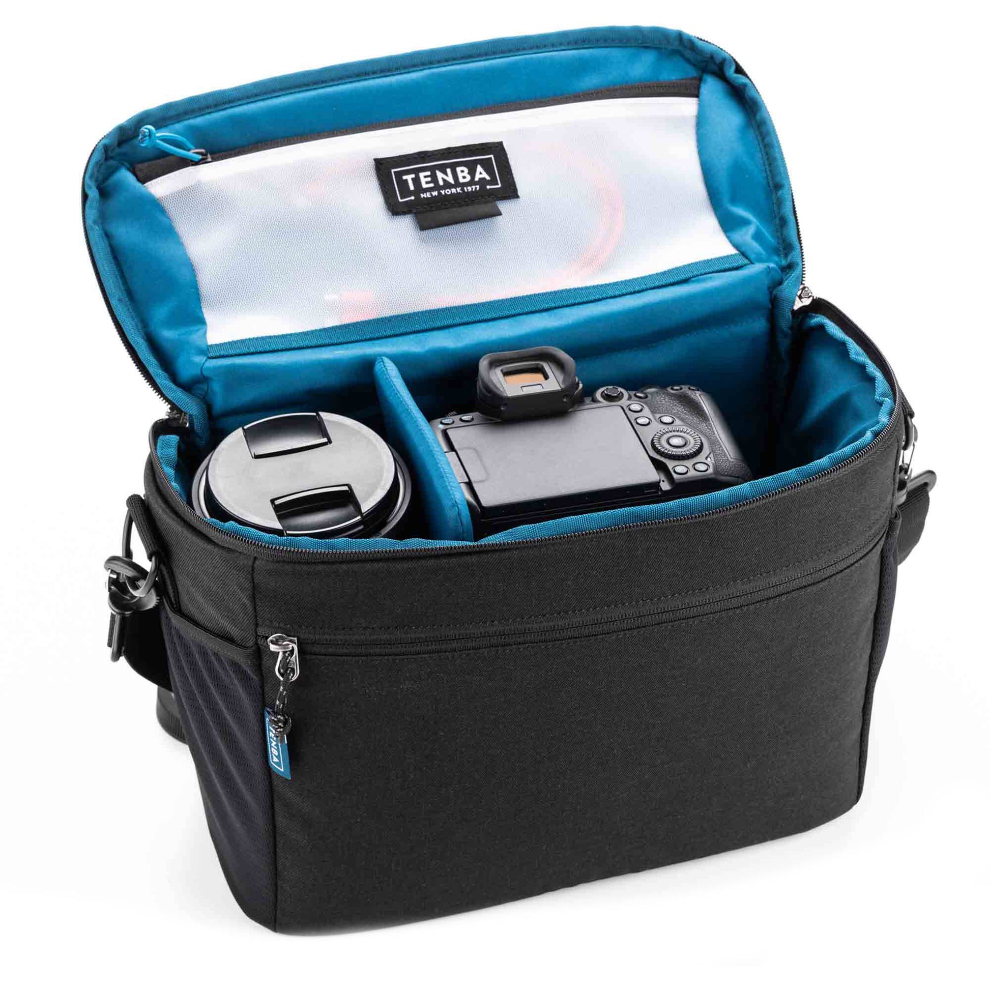 Tenba Skyline V2 Shoulder Bag 13 in black for DSLR or mirrorless camera with accessories