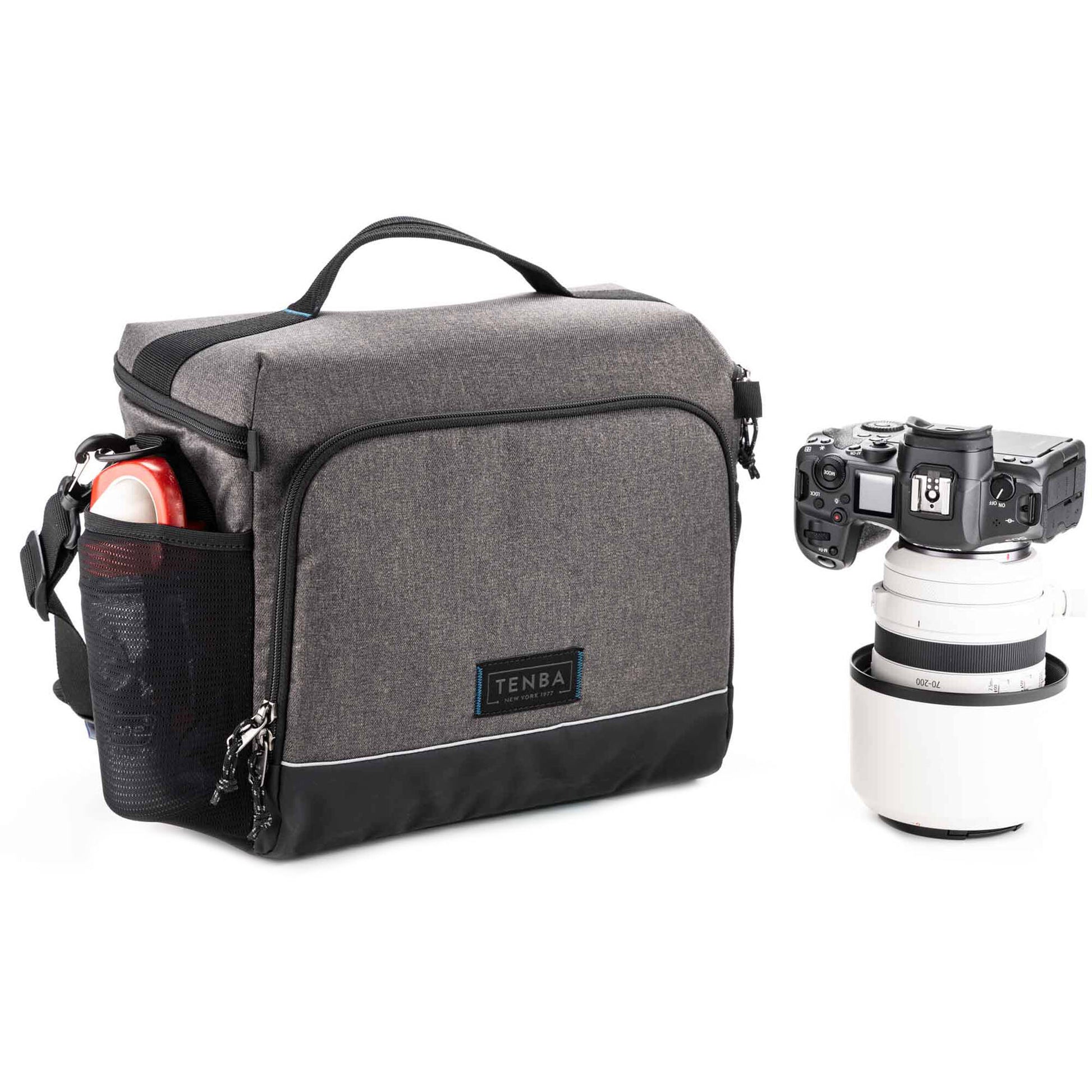 Tenba Skyline V2 Shoulder Bag 13 in grey for DSLR or mirrorless camera with accessories