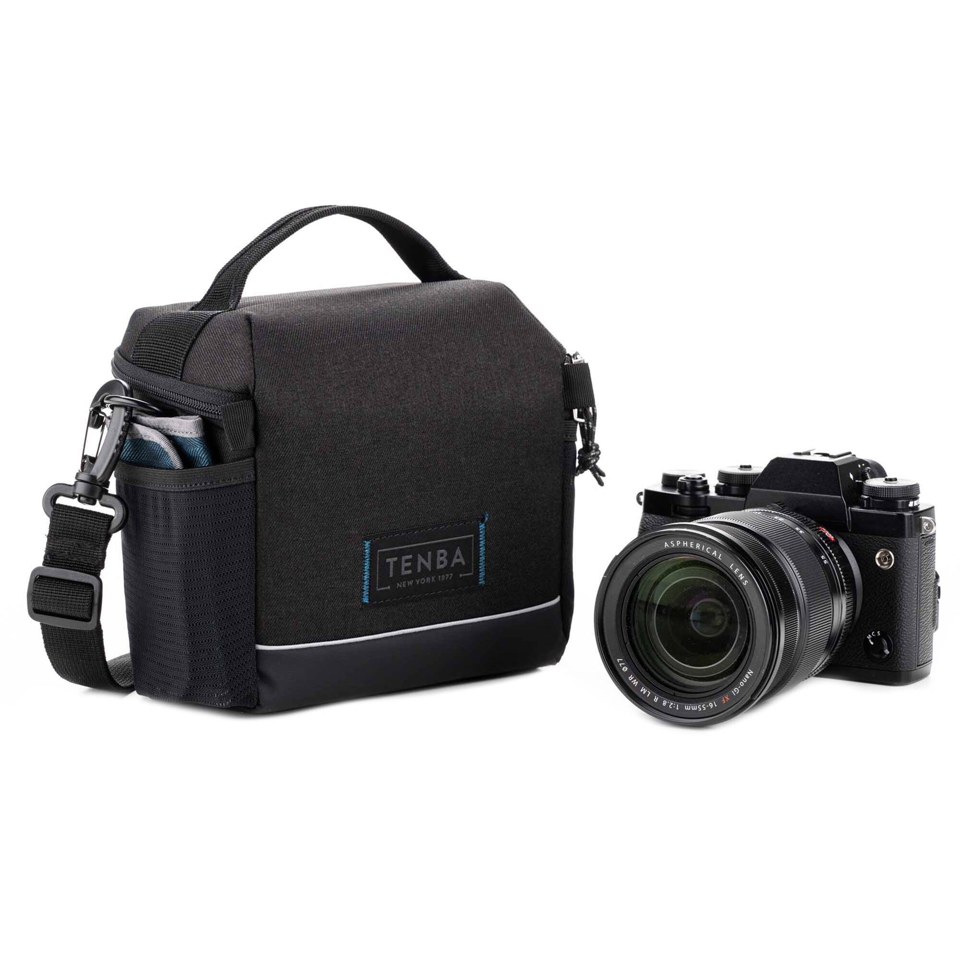 Tenba Skyline V2 Shoulder Bag 7 in black for DSLR or mirrorless camera with accessories