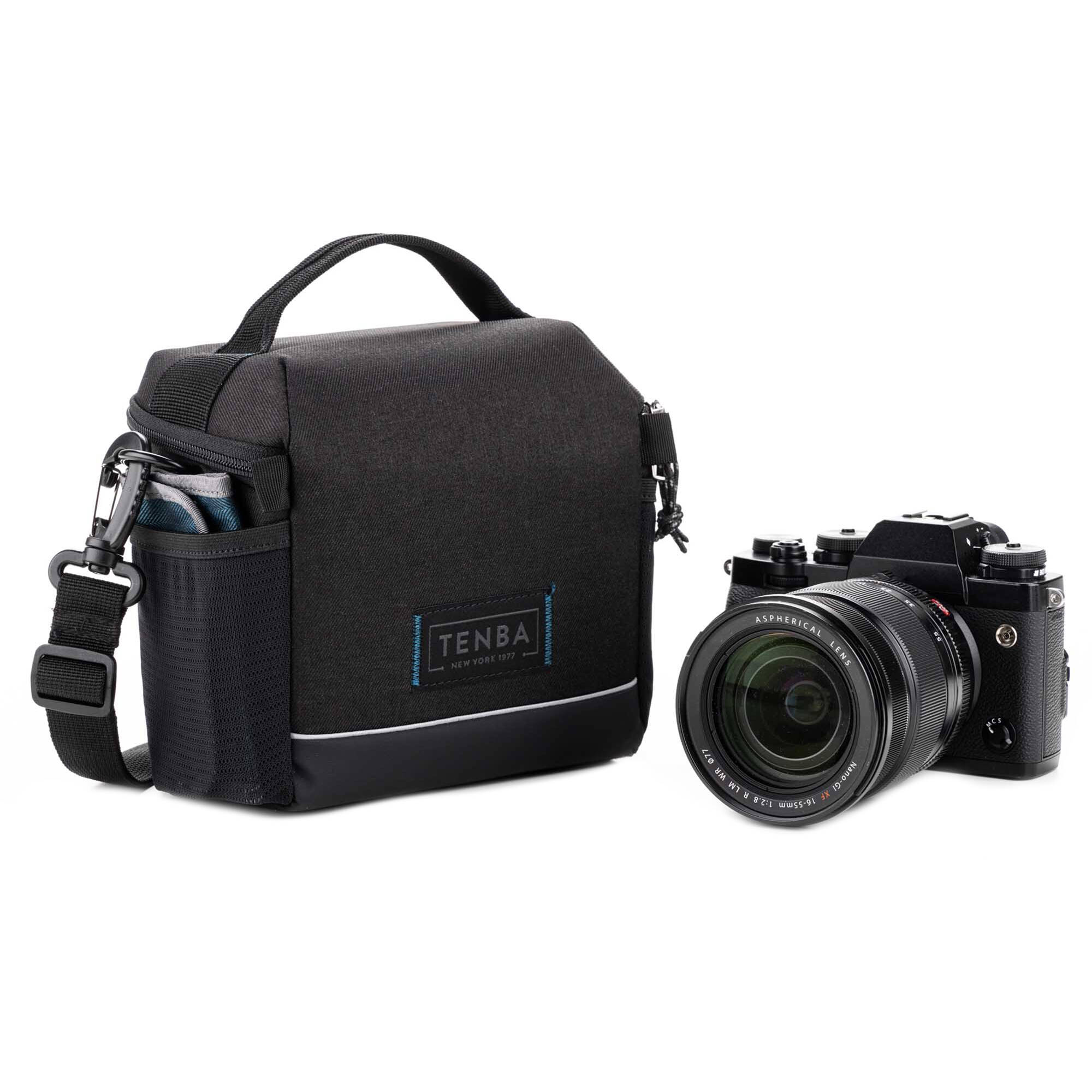 Tenba Skyline V2 Shoulder Bag 7 in black for DSLR or mirrorless camera with accessories