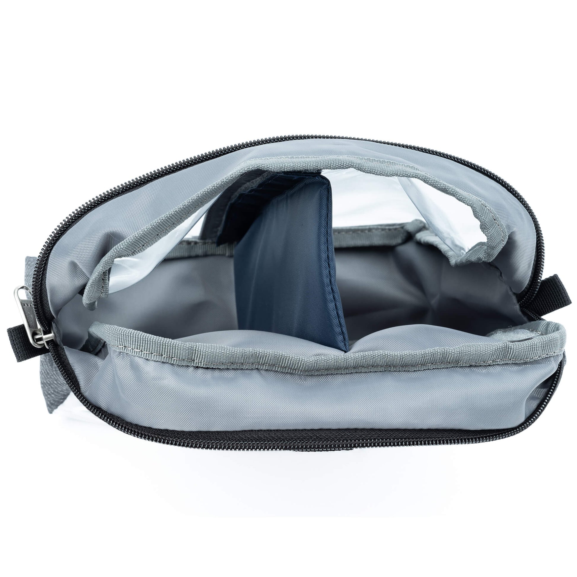 Think Tank Cable Management clear pouch for organising cables with easy visibility.