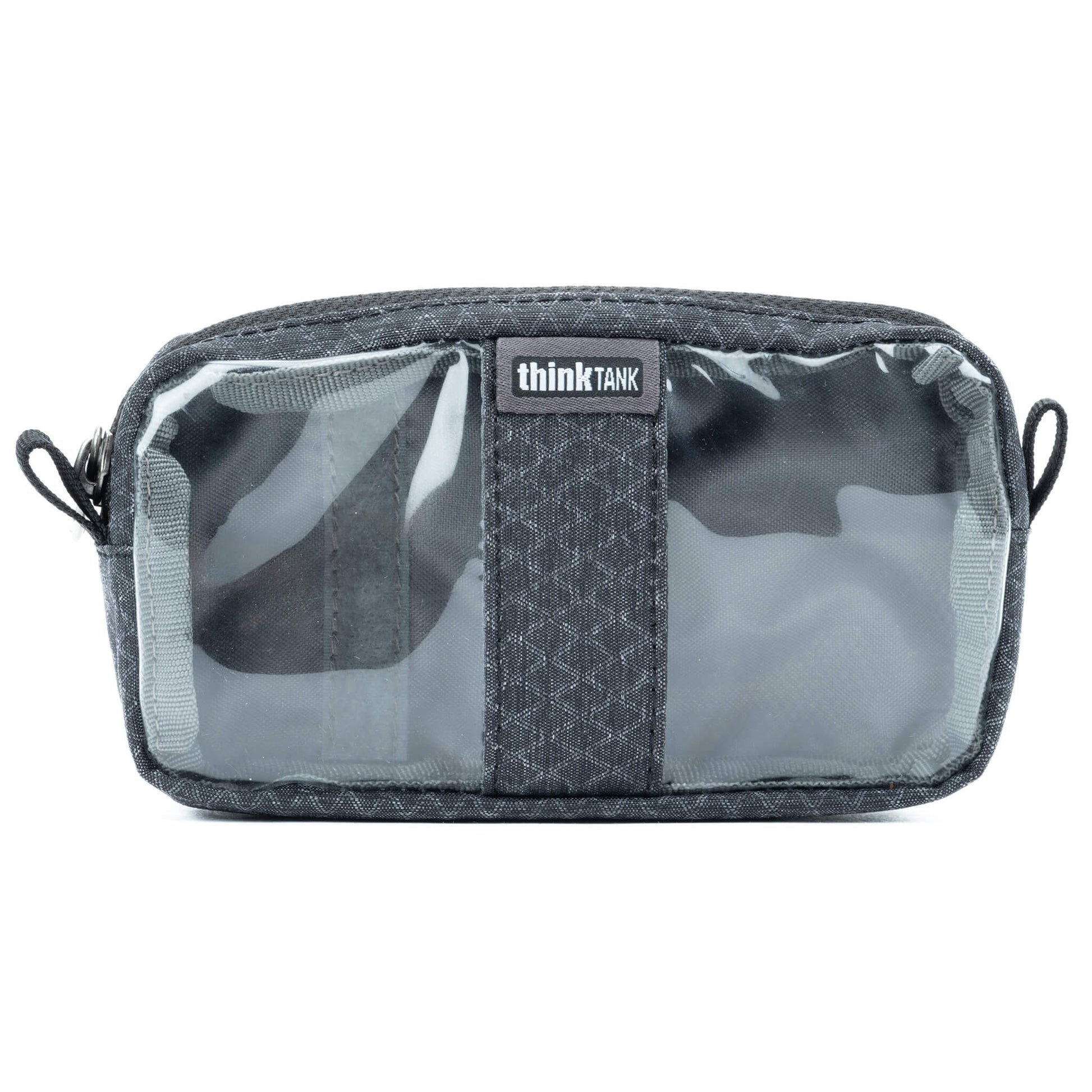 Think Tank Cable Management clear pouch for organising cables with easy visibility.