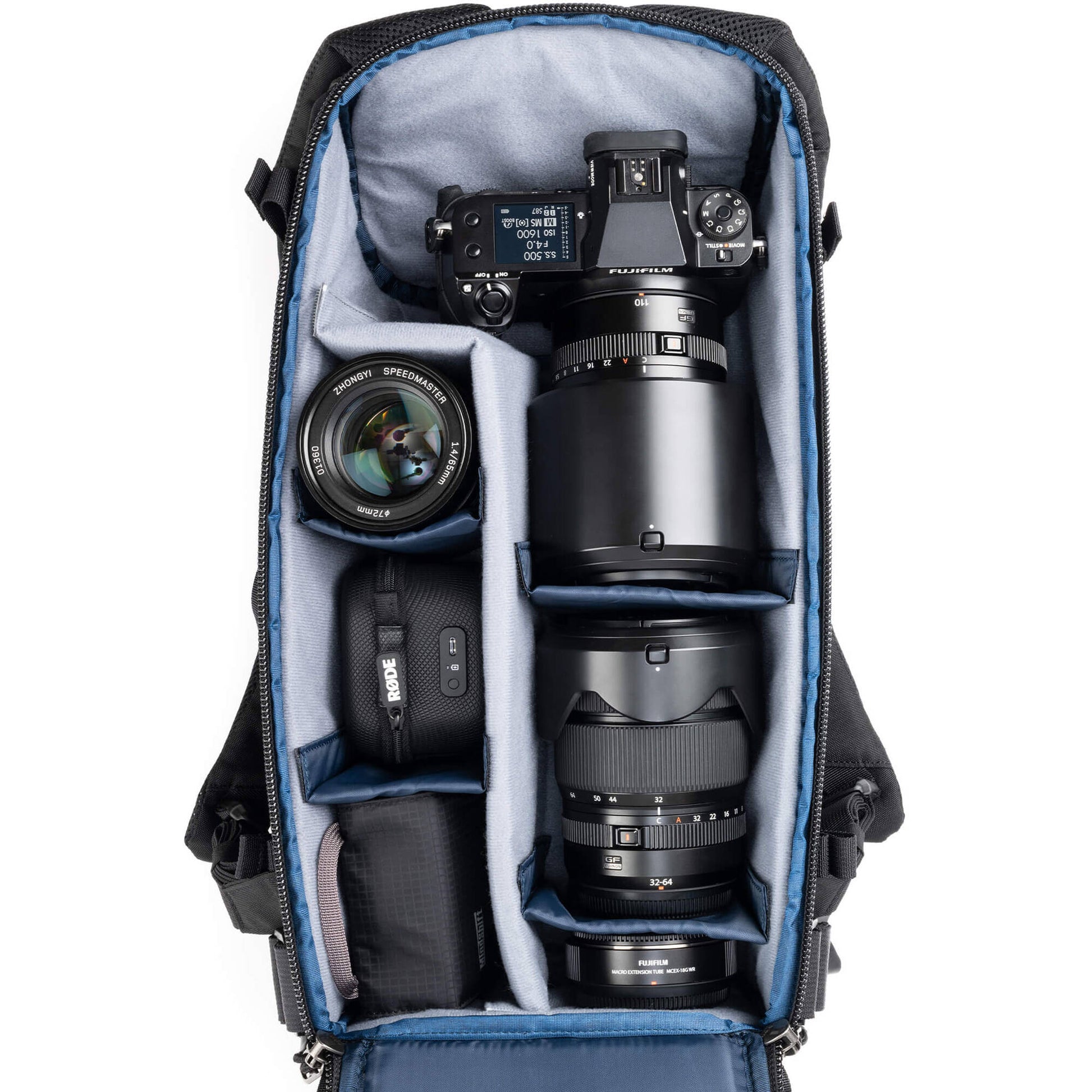 DarkLight Tactical Camera Backpack with multiple compartments for cameras and lenses