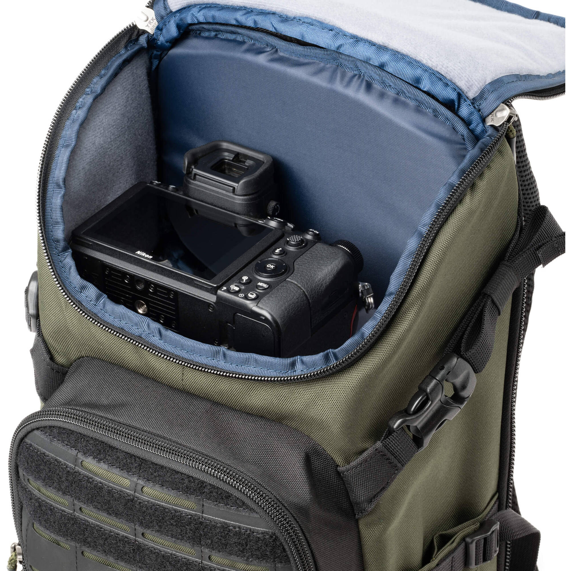 DarkLight Tactical Camera Backpack with multiple compartments for cameras and lenses