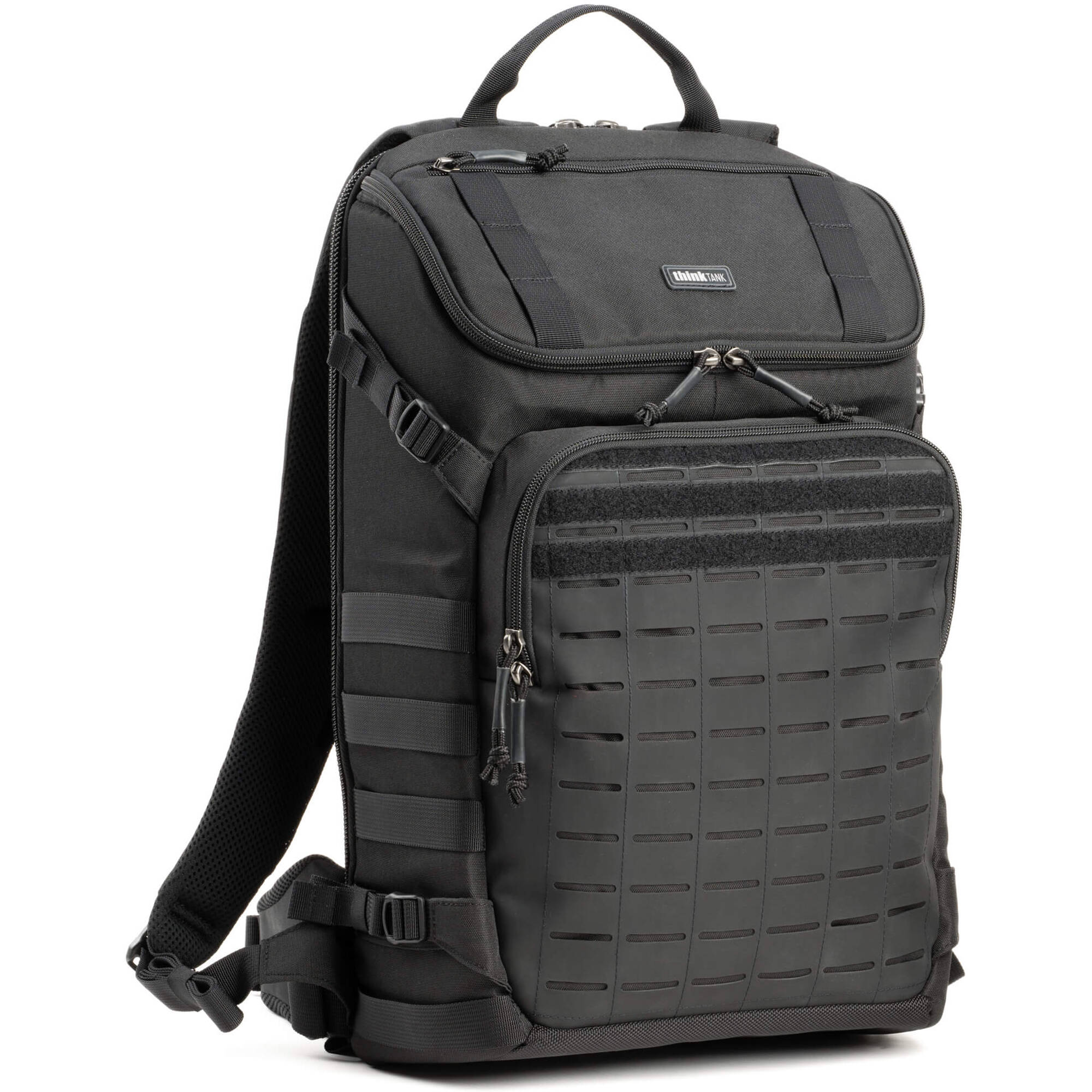 DarkLight Tactical Camera Backpack with multiple compartments for cameras and lenses