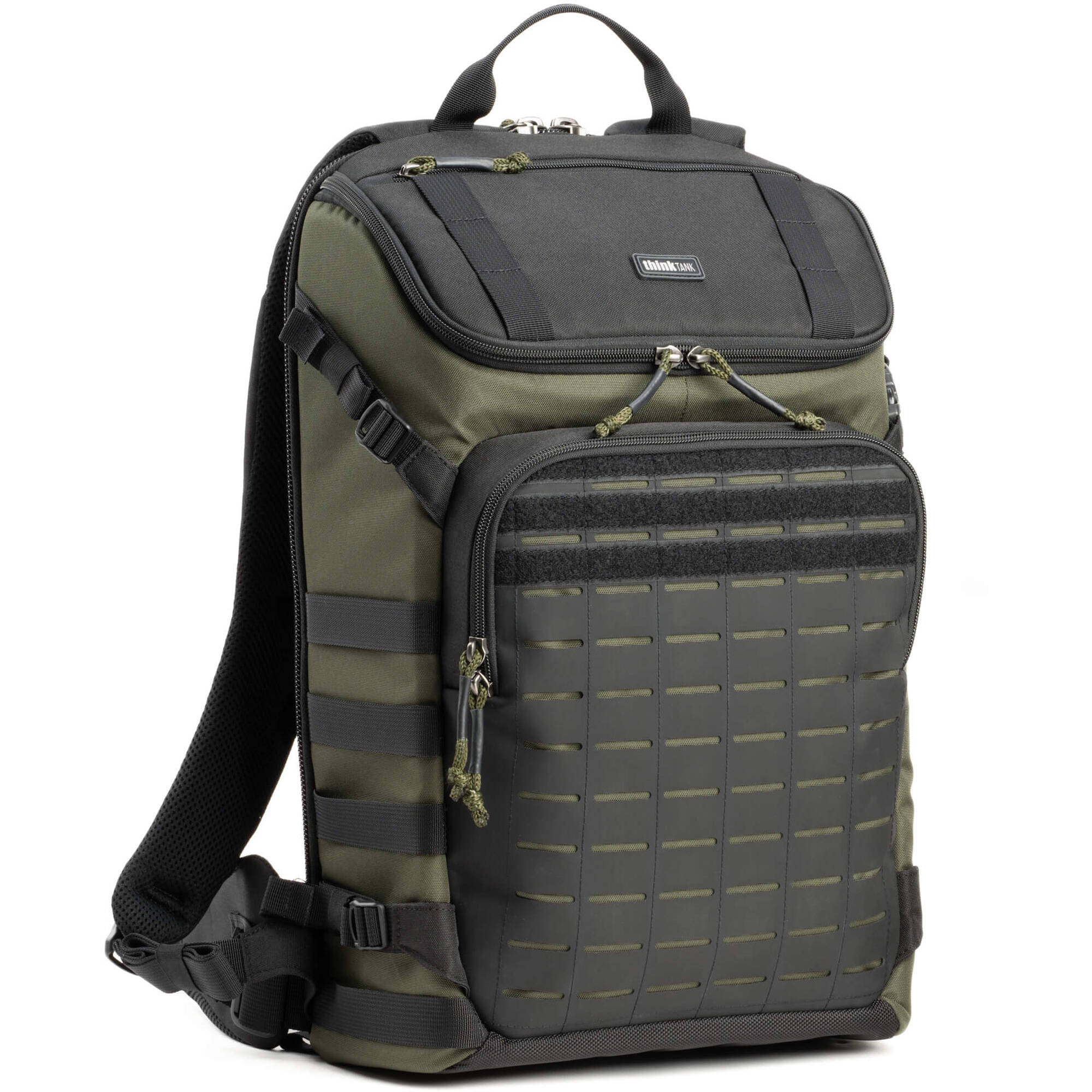 DarkLight Tactical Camera Backpack with multiple compartments for cameras and lenses