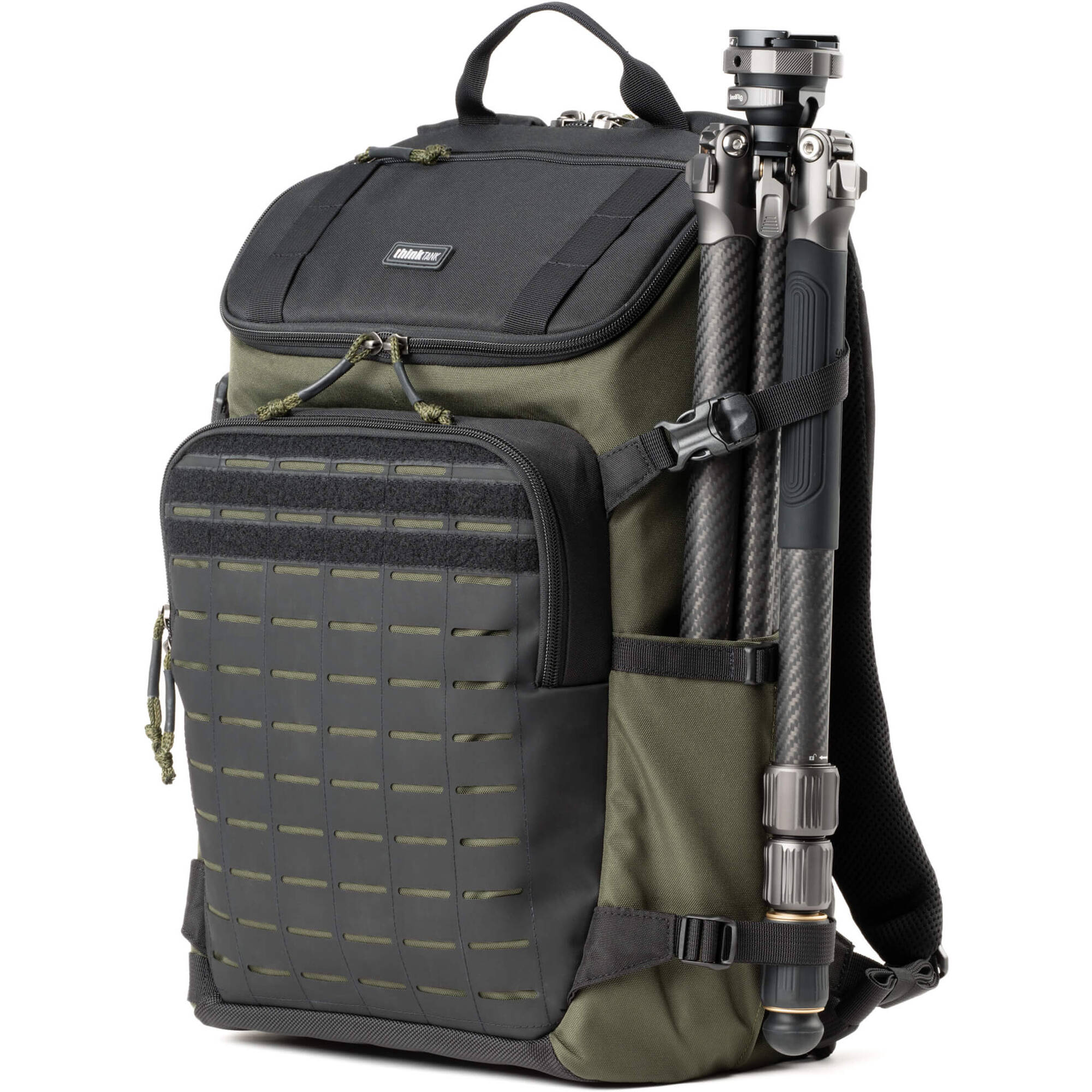 DarkLight Tactical Camera Backpack with multiple compartments for cameras and lenses