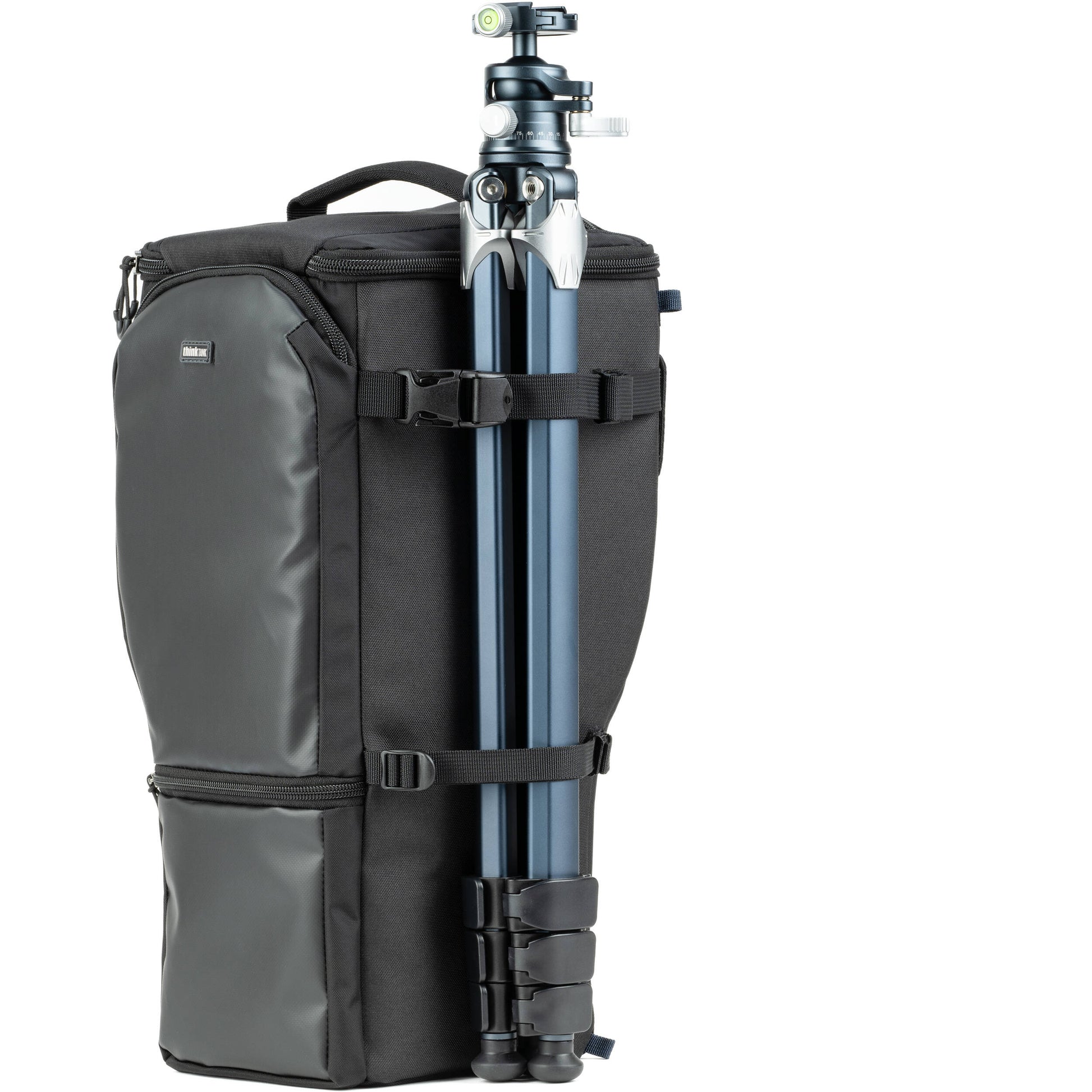 Think Tank Digital Holster 150 for 150–600mm lenses with belt/shoulder carry and accessory pockets.