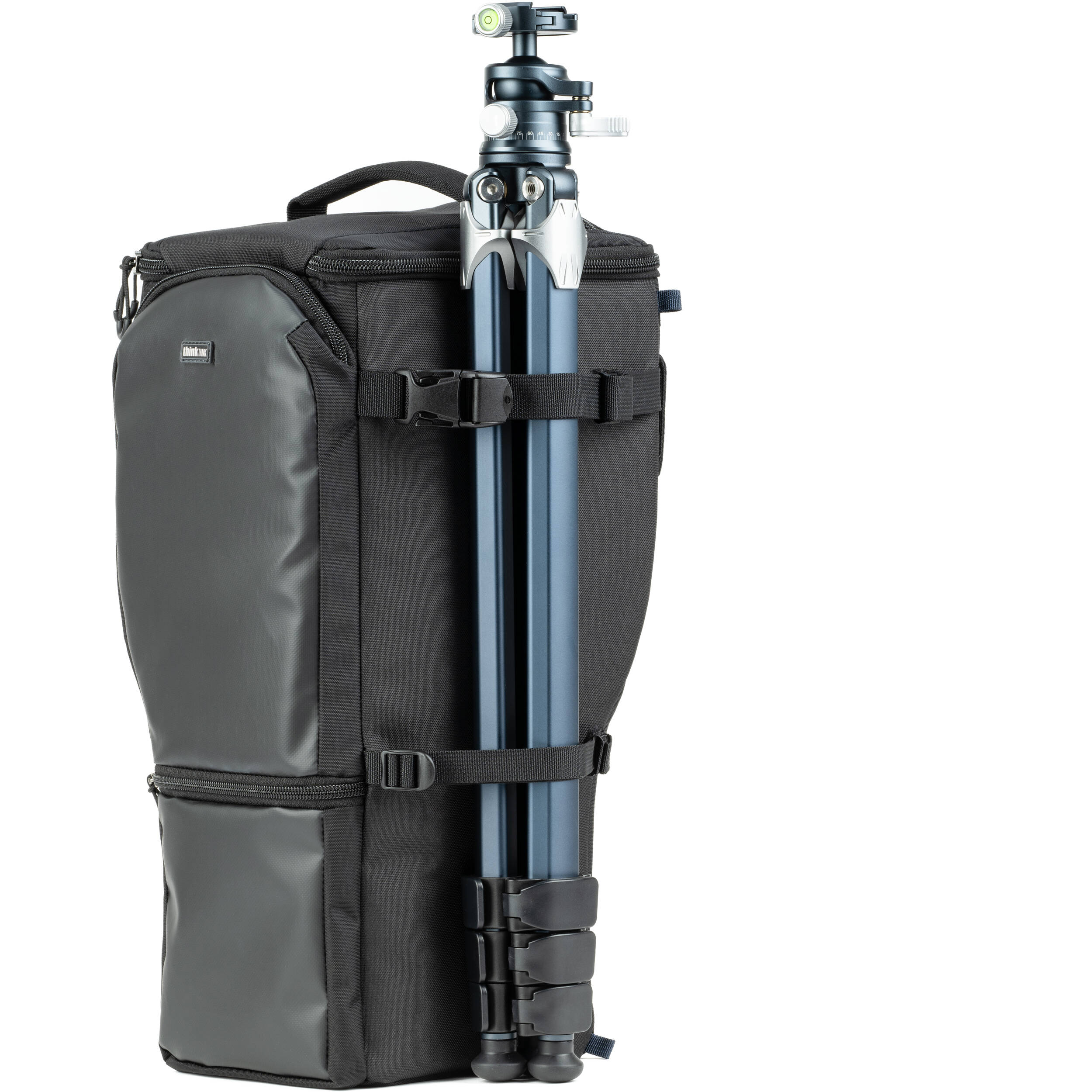 Think Tank Digital Holster 150 for 150–600mm lenses with belt/shoulder carry and accessory pockets.