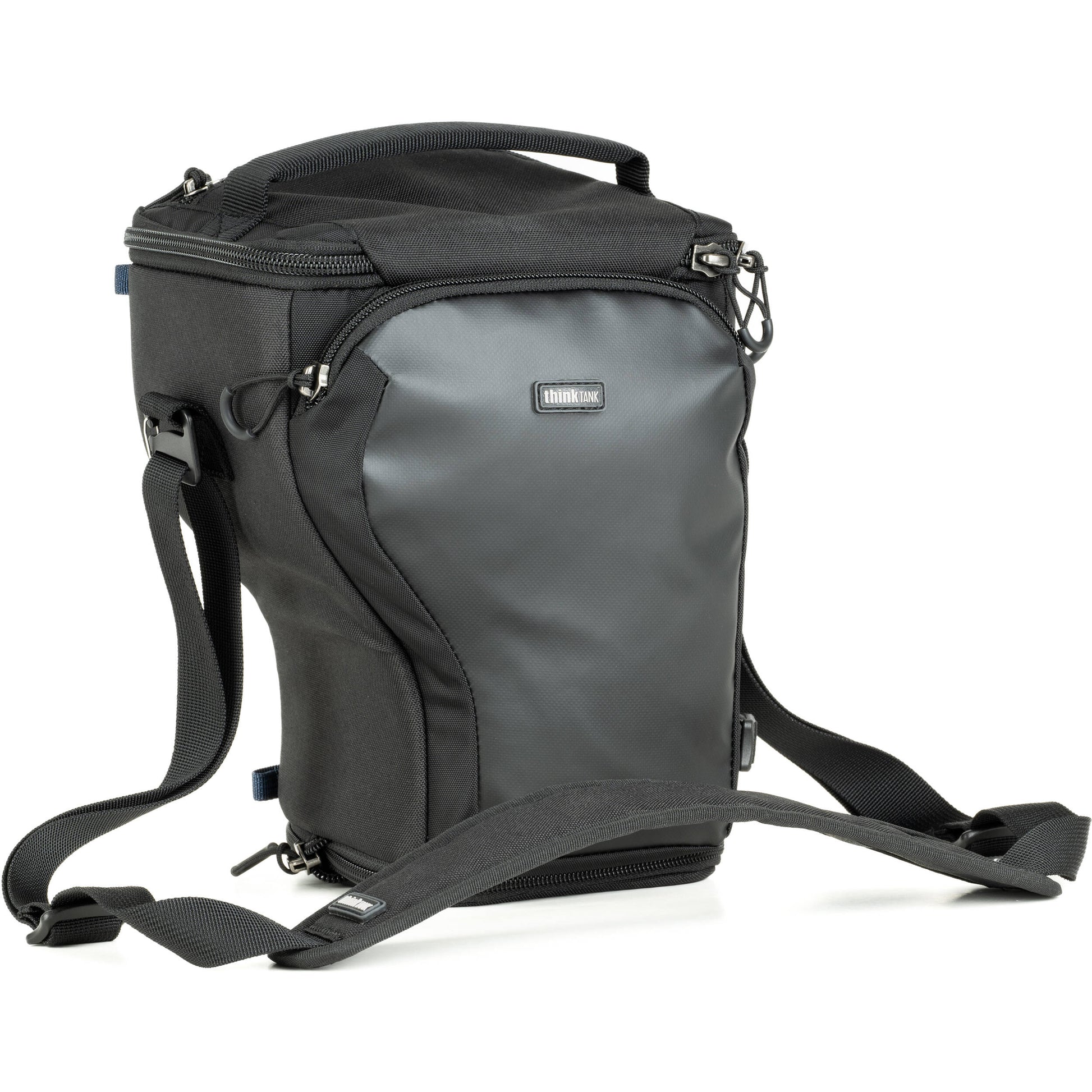 Think Tank Digital Holster 20 V3 for mirrorless cameras, quick-access, water-resistant, with shoulder strap.