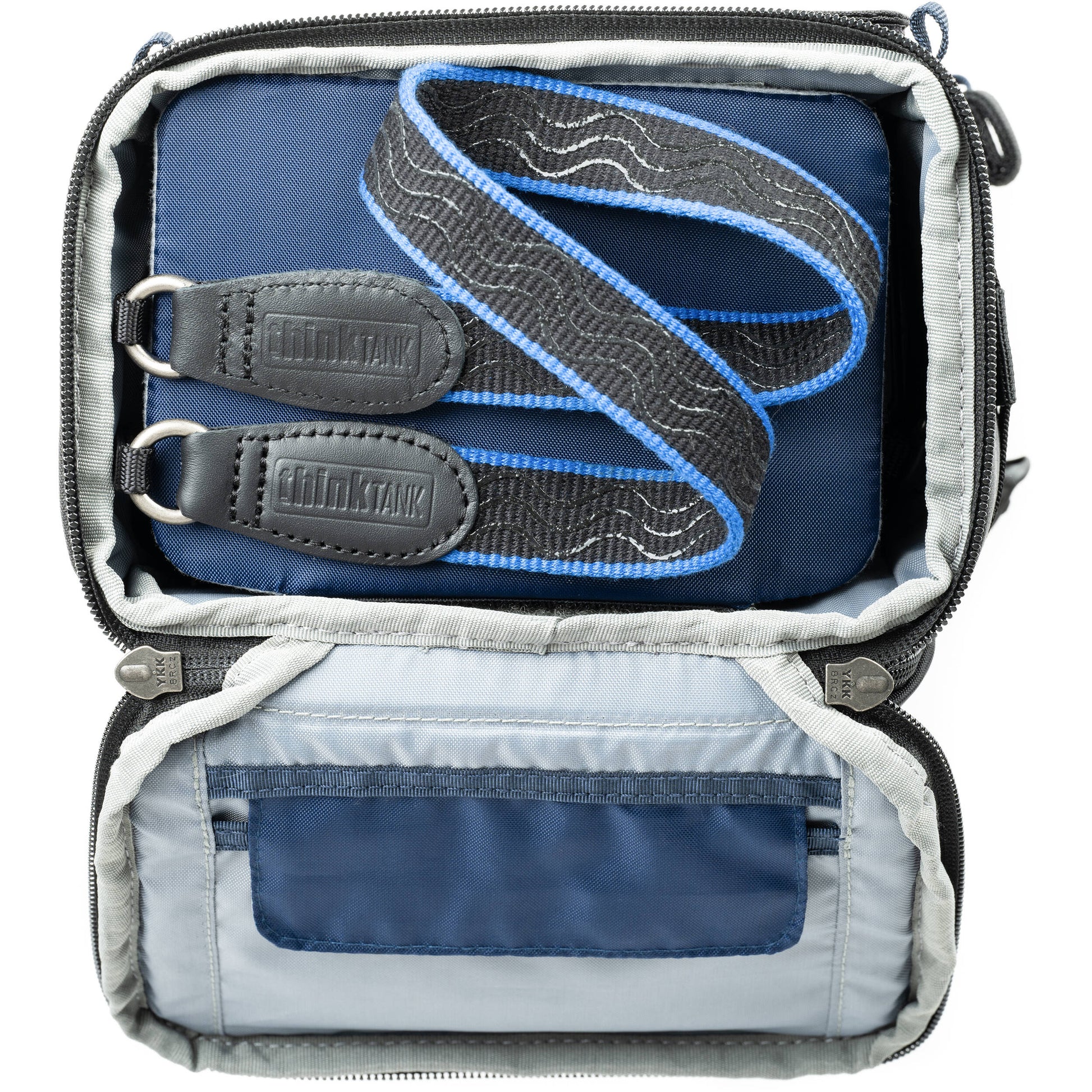 Think Tank Digital Holster 20 V3 for mirrorless cameras, quick-access, water-resistant, with shoulder strap.
