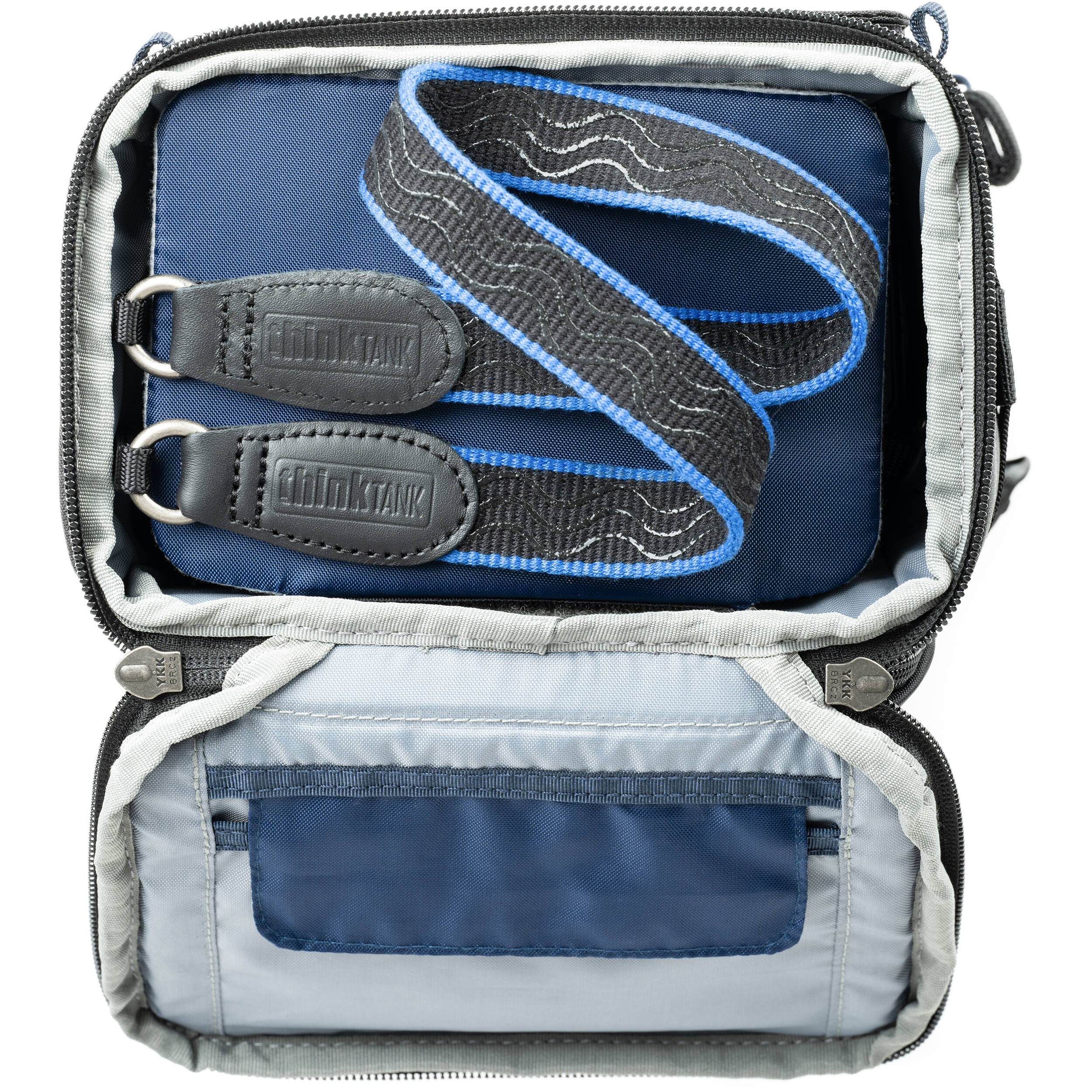 Think Tank Digital Holster 20 V3 for mirrorless cameras, quick-access, water-resistant, with shoulder strap.