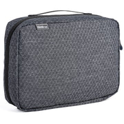 Think Tank EDC Pouch with pockets, zippered compartment, water-repellent coating, and open-flat design for easy access.