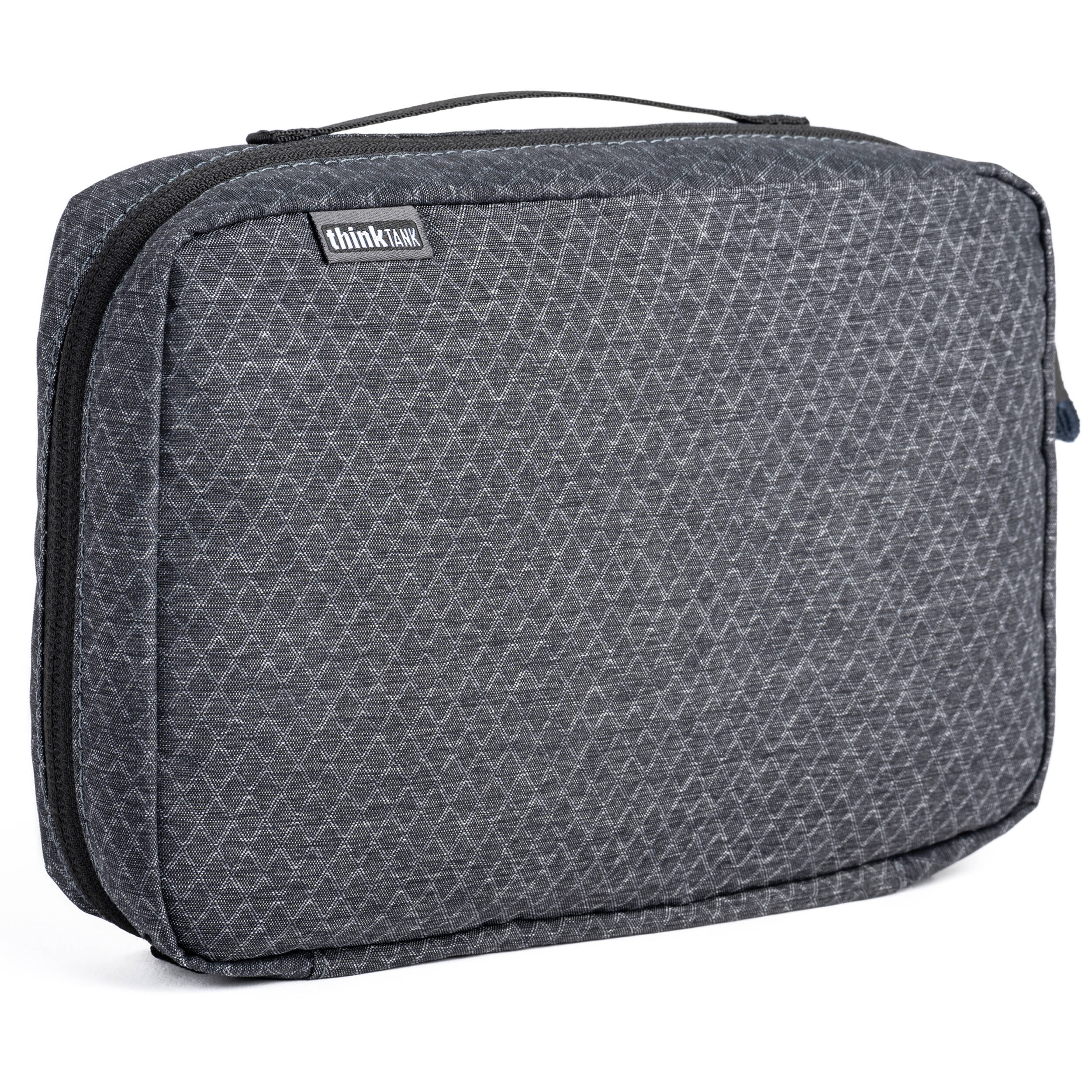 Think Tank EDC Pouch with pockets, zippered compartment, water-repellent coating, and open-flat design for easy access.