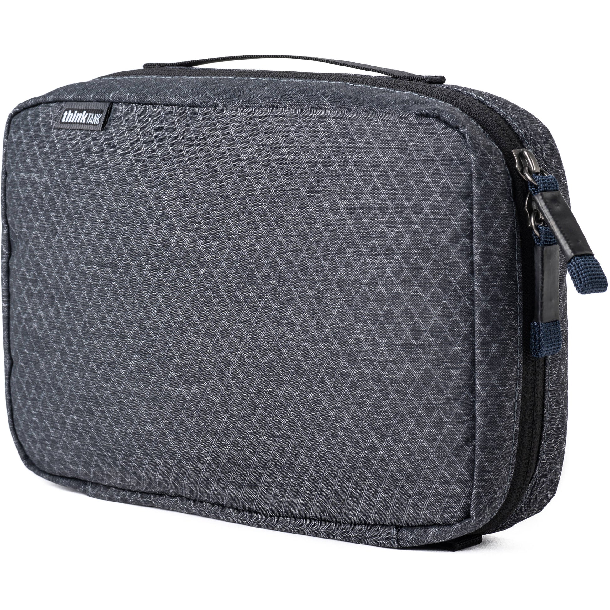 Think Tank EDC Pouch with pockets, zippered compartment, water-repellent coating, and open-flat design for easy access.