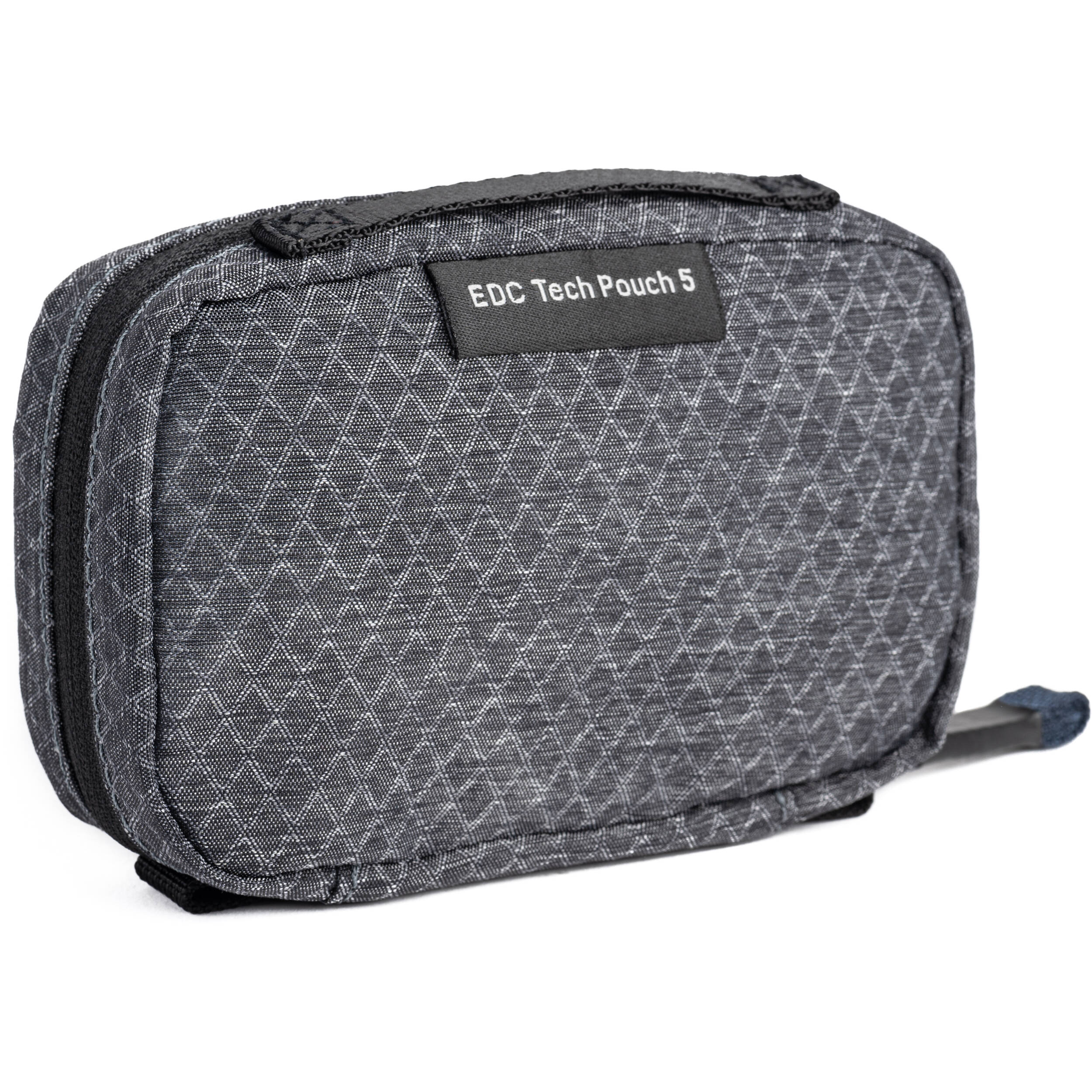 Think Tank EDC Pouch with pockets, zippered compartment, water-repellent coating, and open-flat design for easy access.